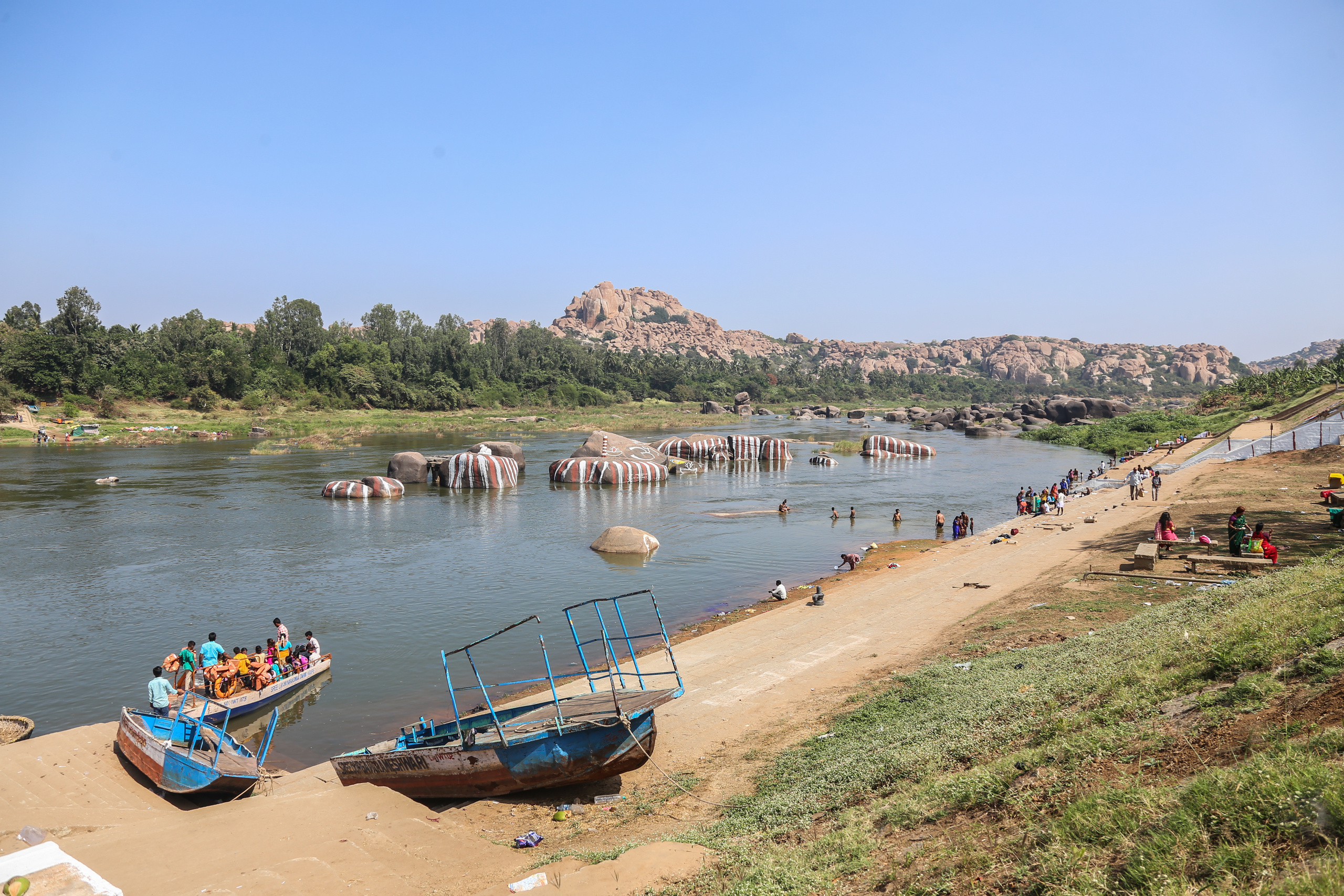 Хампи — деревня посреди руин Виджаянагара. Индия. Фотограф Юля Постнова
