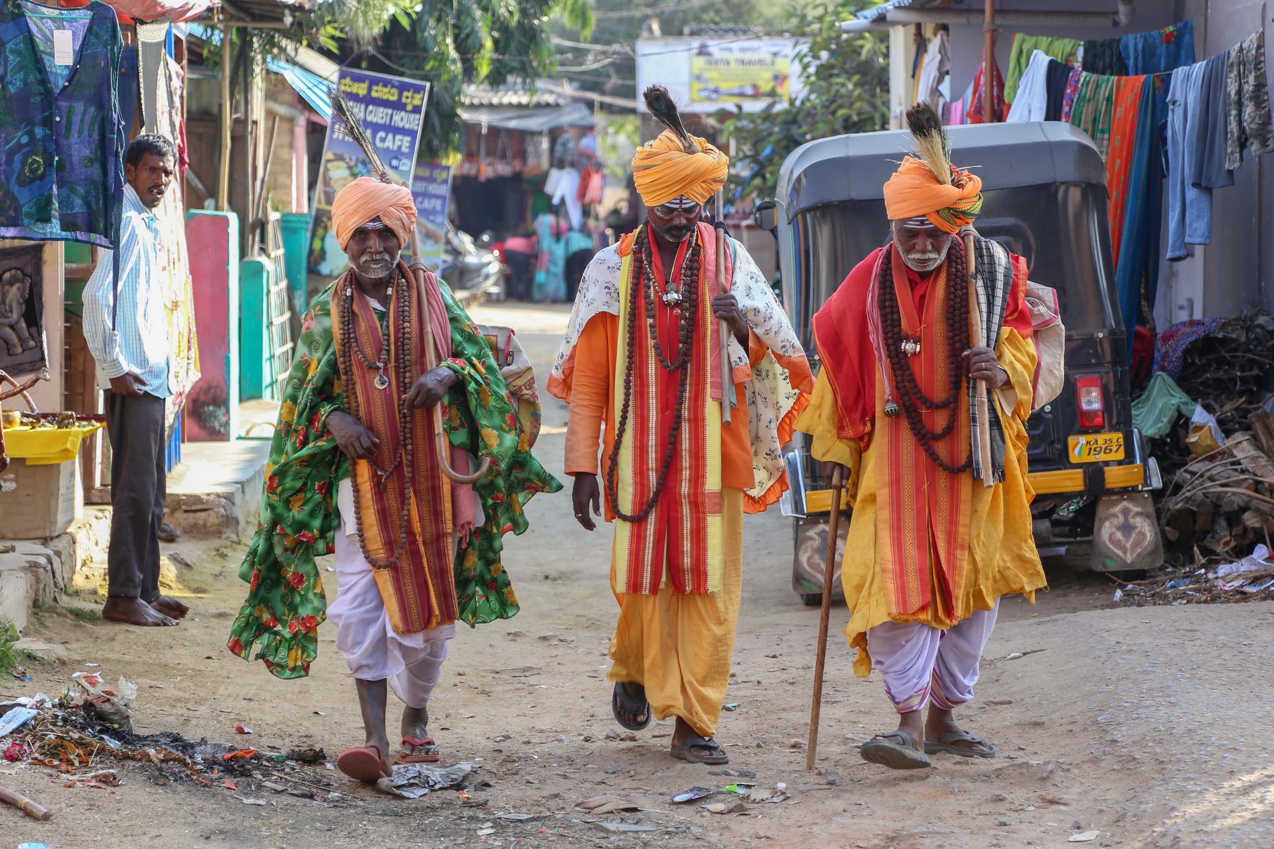Хампи — деревня посреди руин Виджаянагара. Индия. Фотограф Юля Постнова