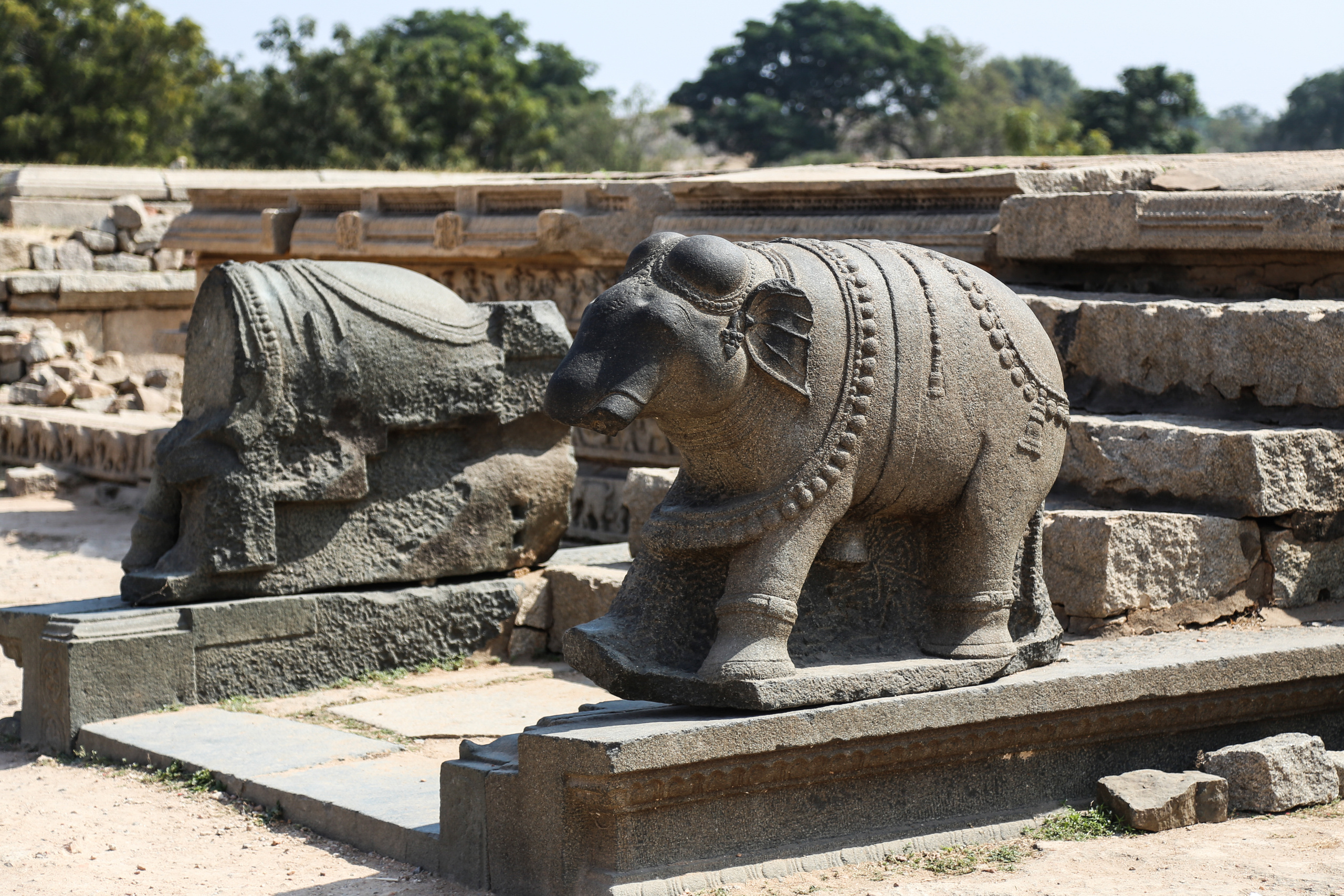 Хампи — деревня посреди руин Виджаянагара. Индия. Фотограф Юля Постнова