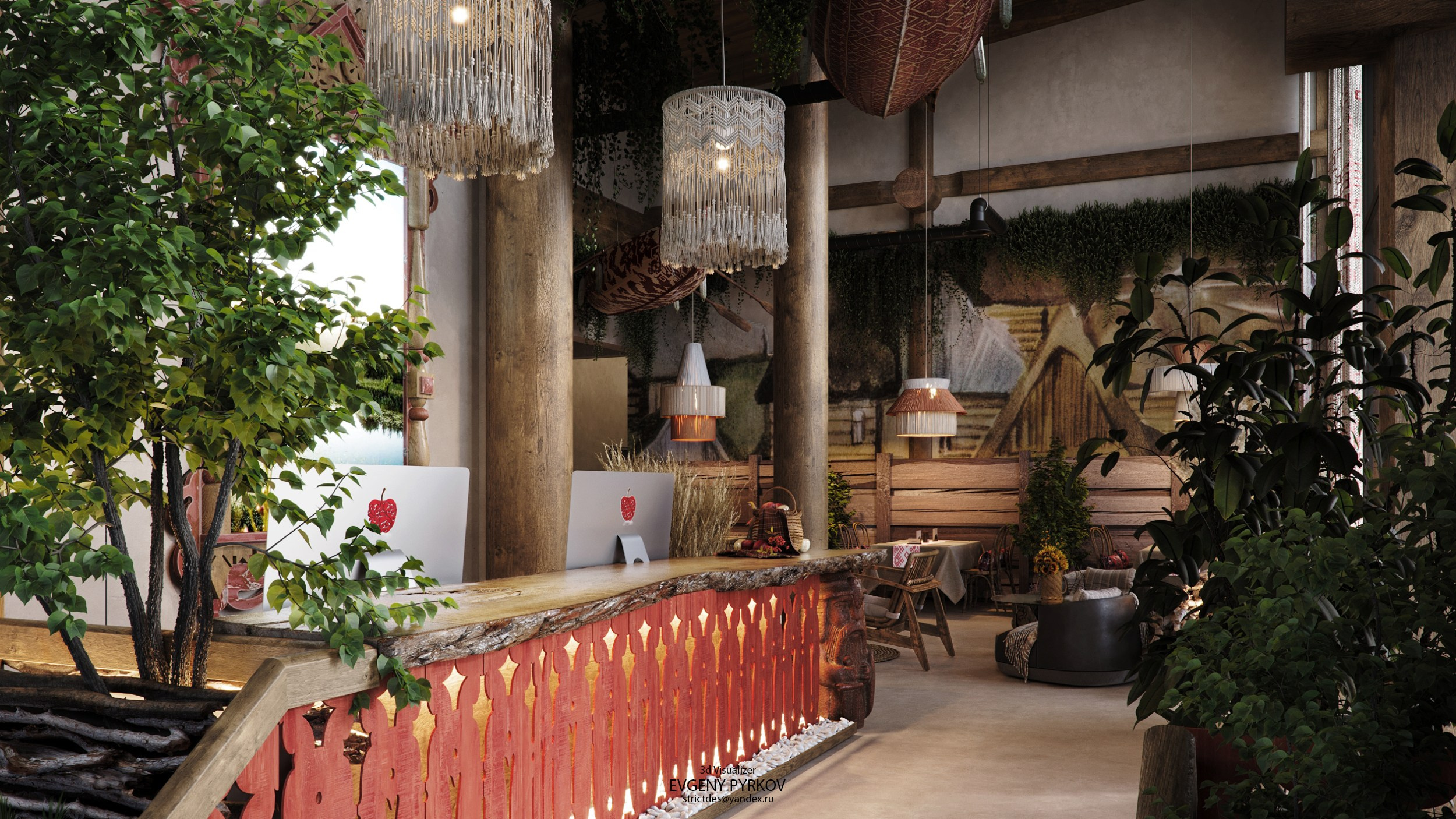 Банный комплекс " Зелёный Бор». Екатеринбург. Клиент Городище. Евгений Пырков — 3d визуализатор интерьеров и экстерьеров России
