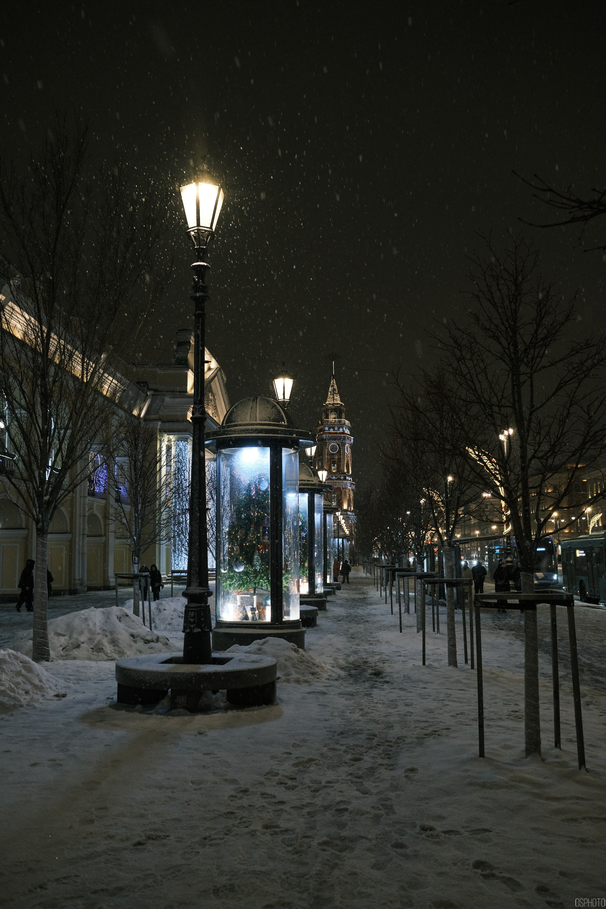 Снег и туман в Санкт-Петербурге. Фотографъ Сергѣевъ. Поймать мгновеніе