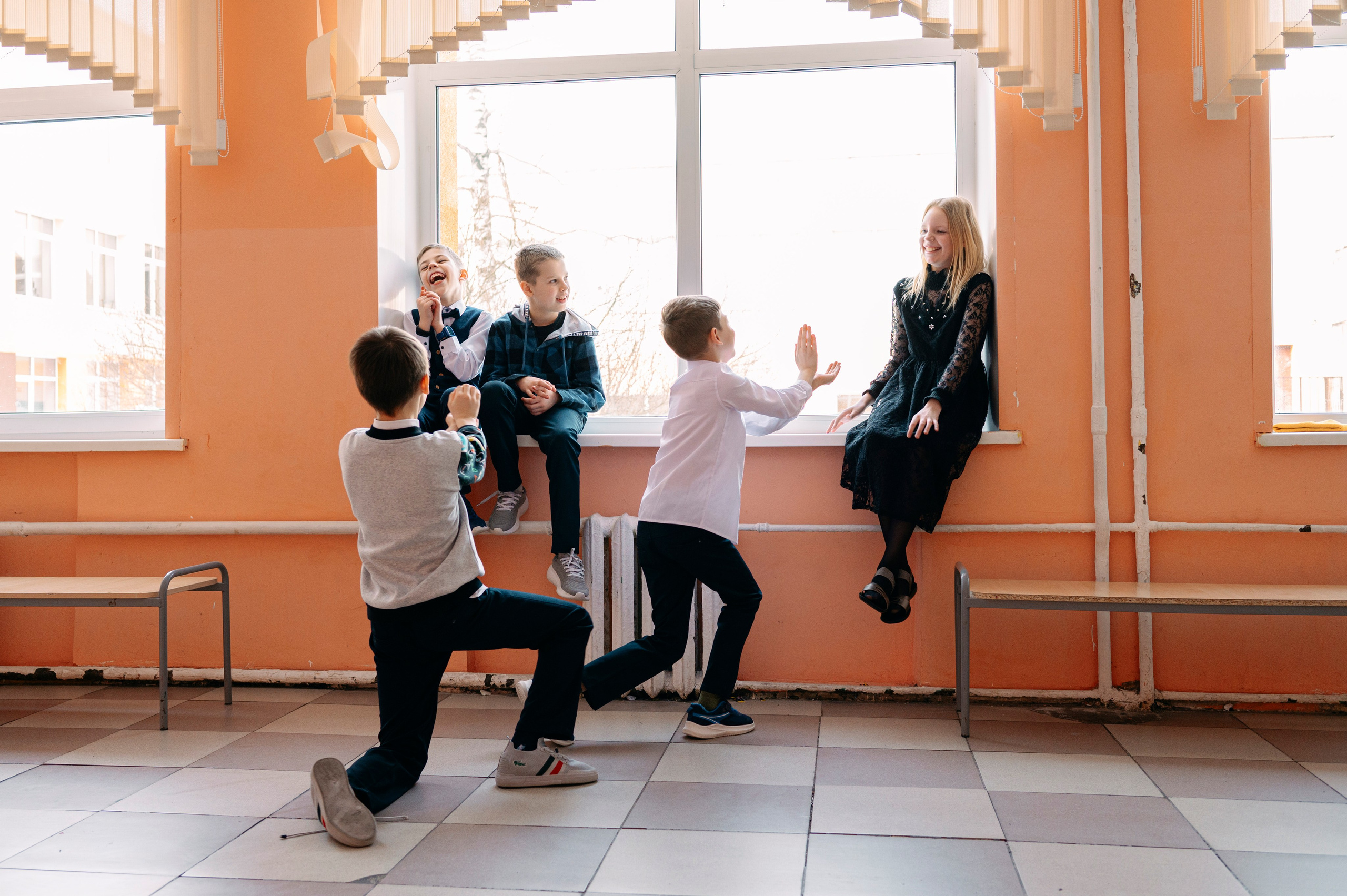 Школьная фотосессия для начальных классов. Анна Боровикова, фотограф Пушкино