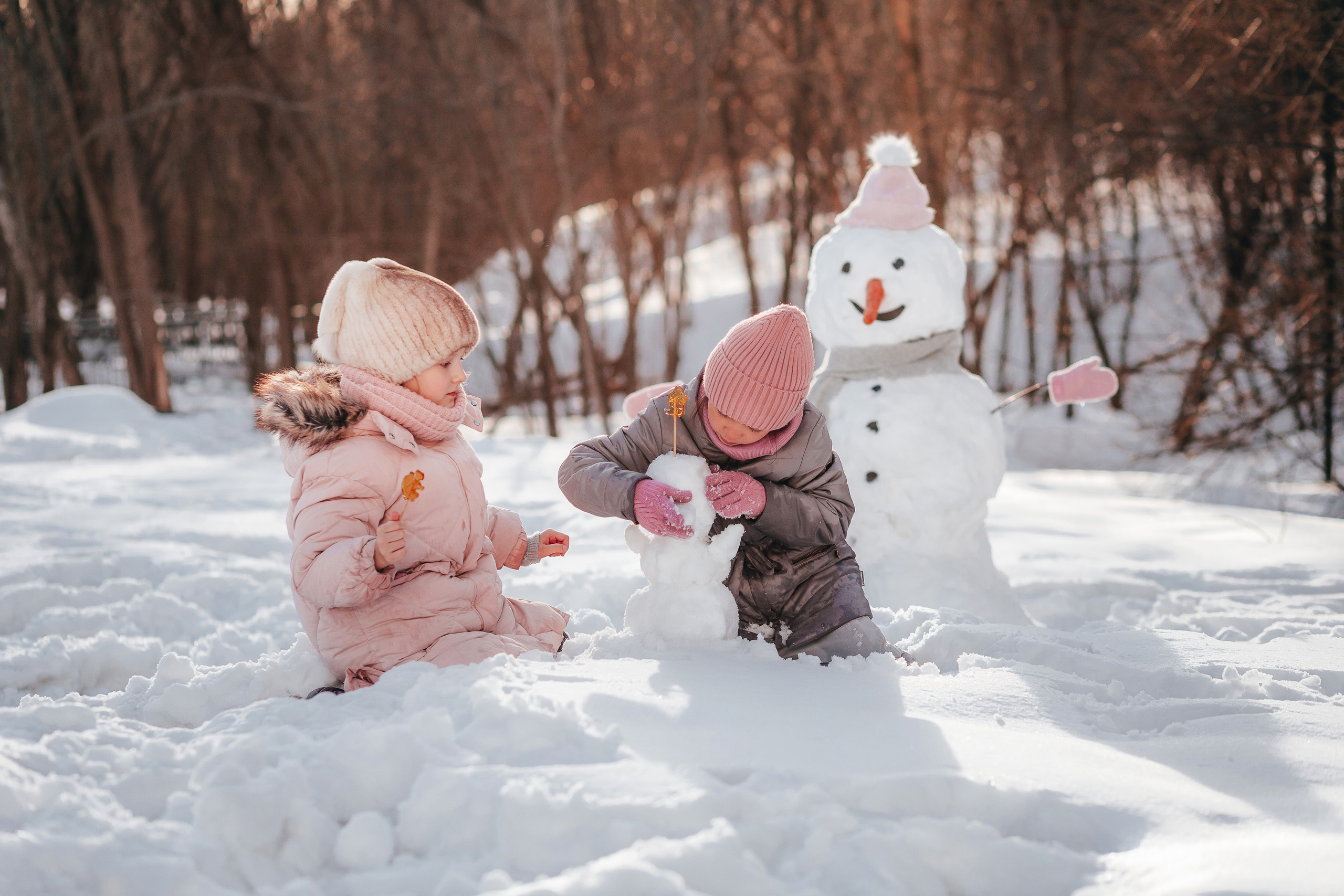 Снеговик. Семейный и детский фотограф в г. Новосибирске Макеева Анастасия