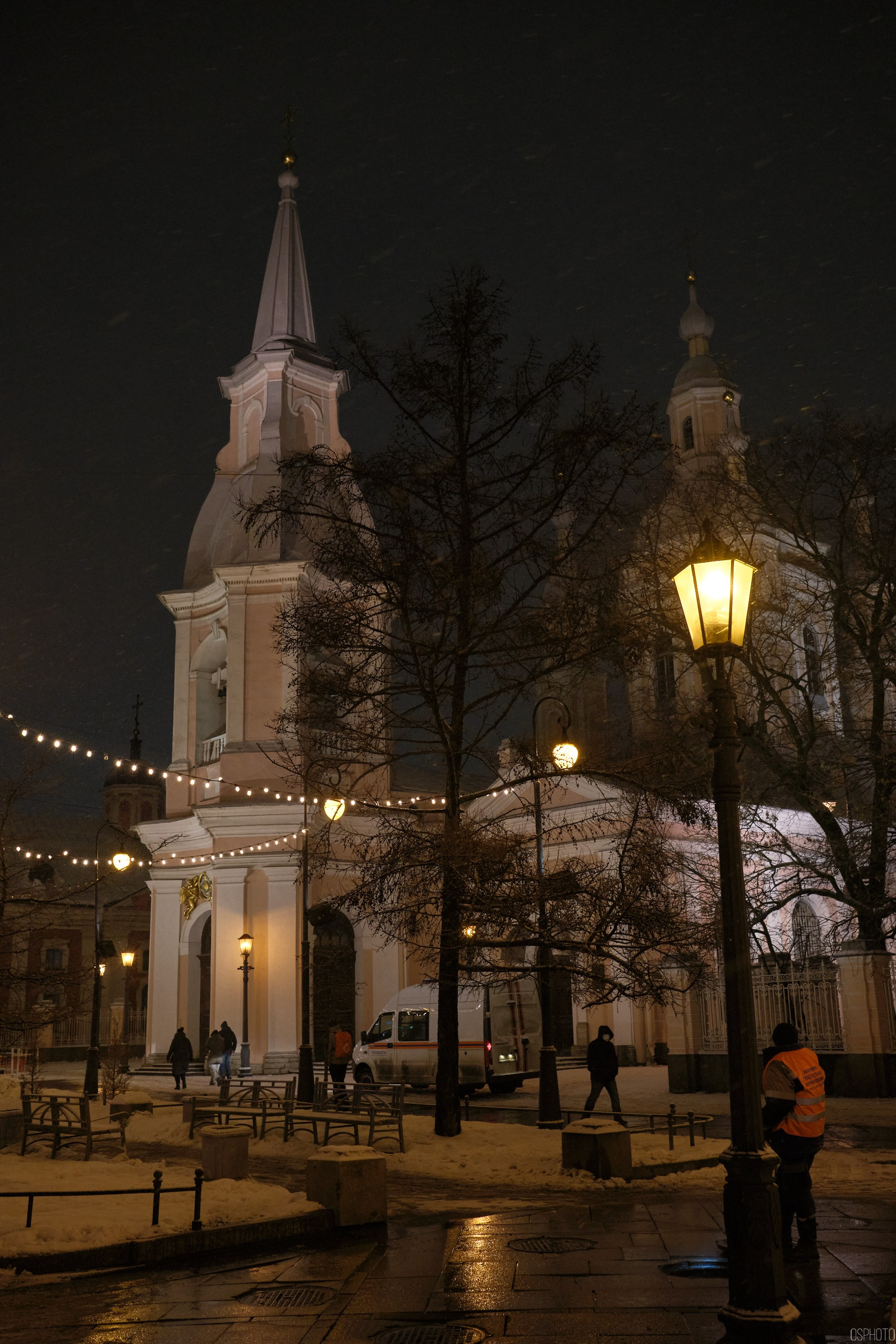 Снег и туман в Санкт-Петербурге. Фотографъ Сергѣевъ. Поймать мгновеніе