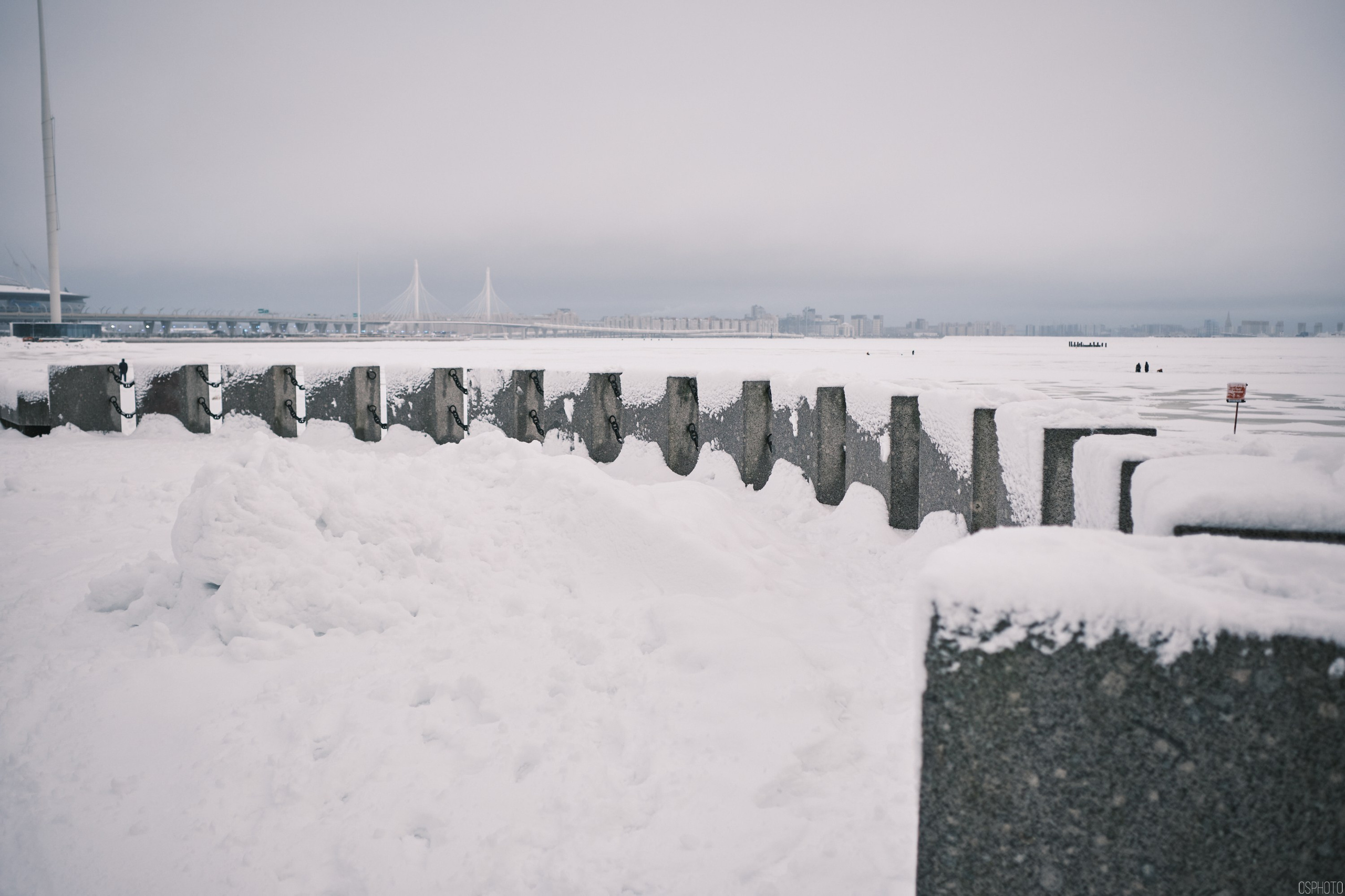 Снег и туман в Санкт-Петербурге. Фотографъ Сергѣевъ. Поймать мгновеніе