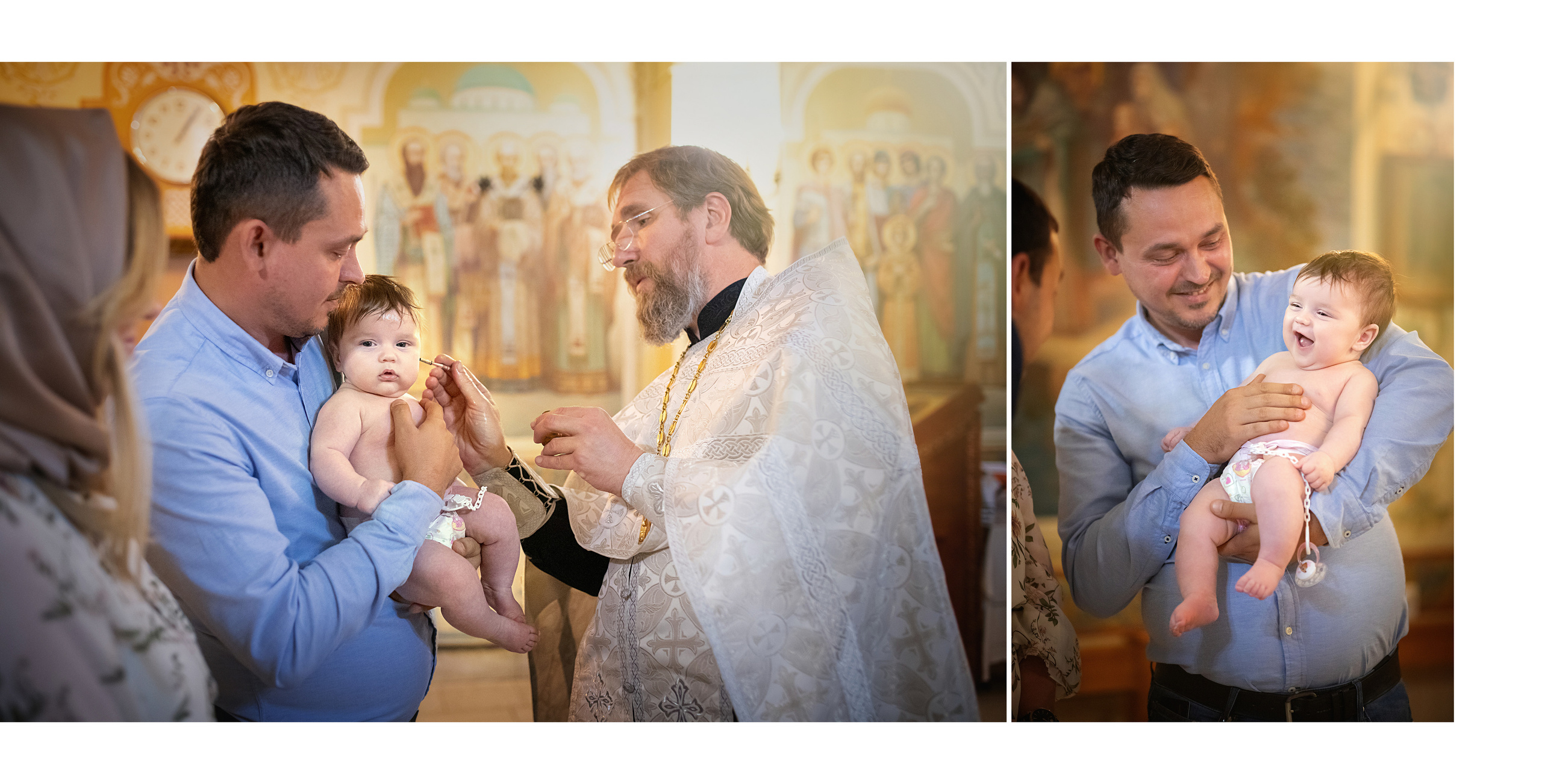 Коещение в храме Архангела Михаила. Детский и семейный фотограф в Москве Вера Орлова