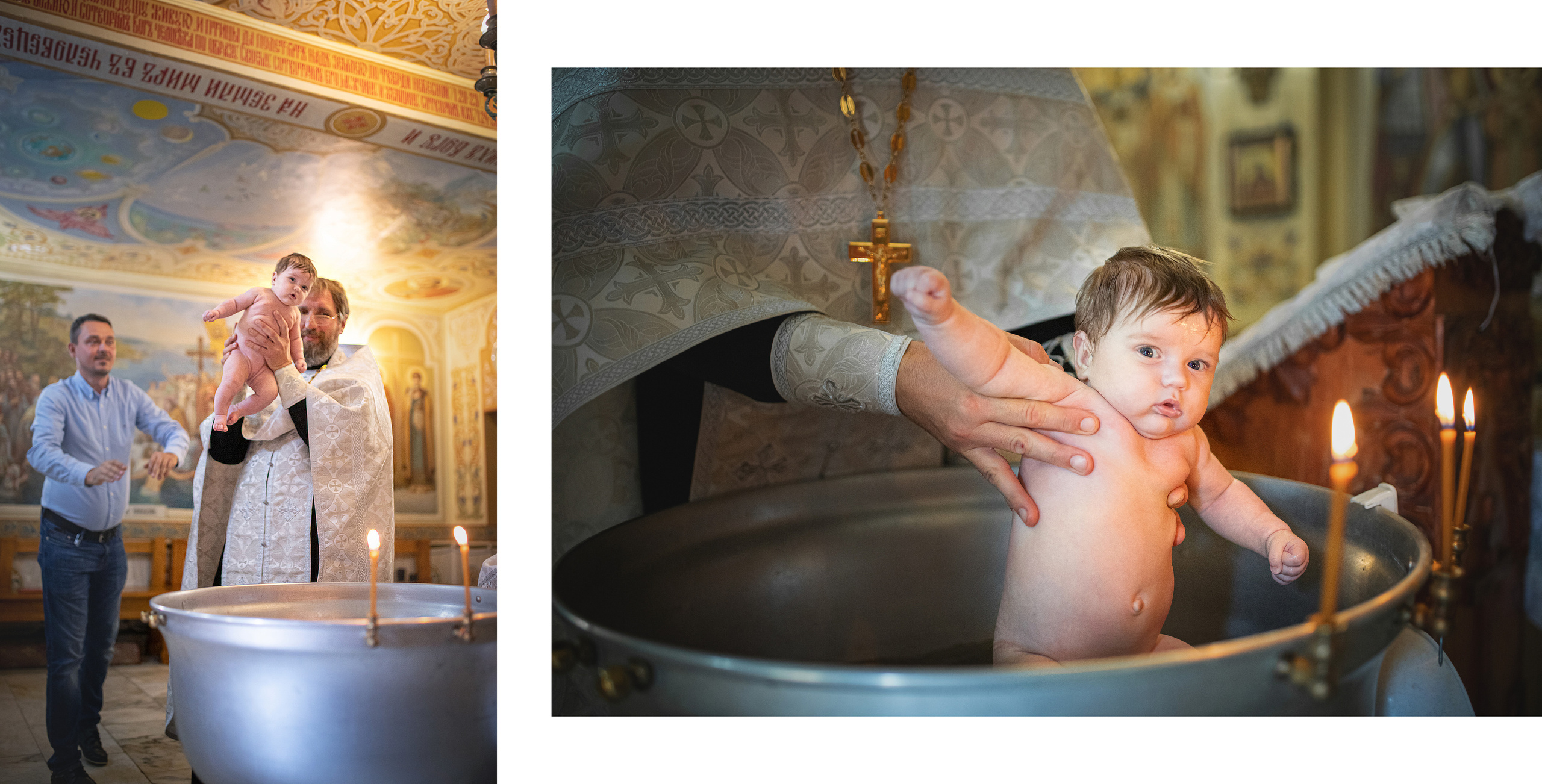 Коещение в храме Архангела Михаила. Детский и семейный фотограф в Москве Вера Орлова