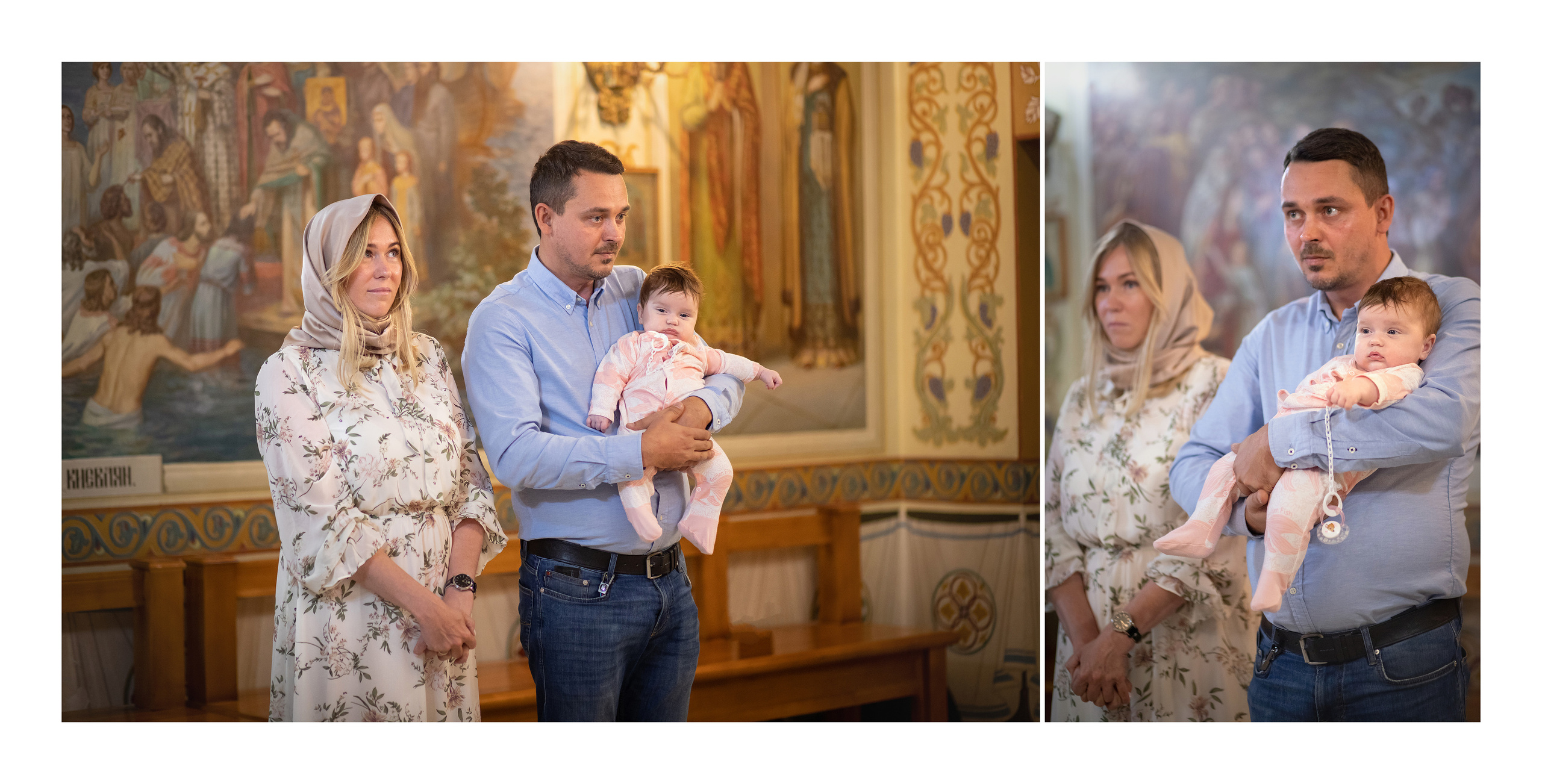 Коещение в храме Архангела Михаила. Детский и семейный фотограф в Москве Вера Орлова