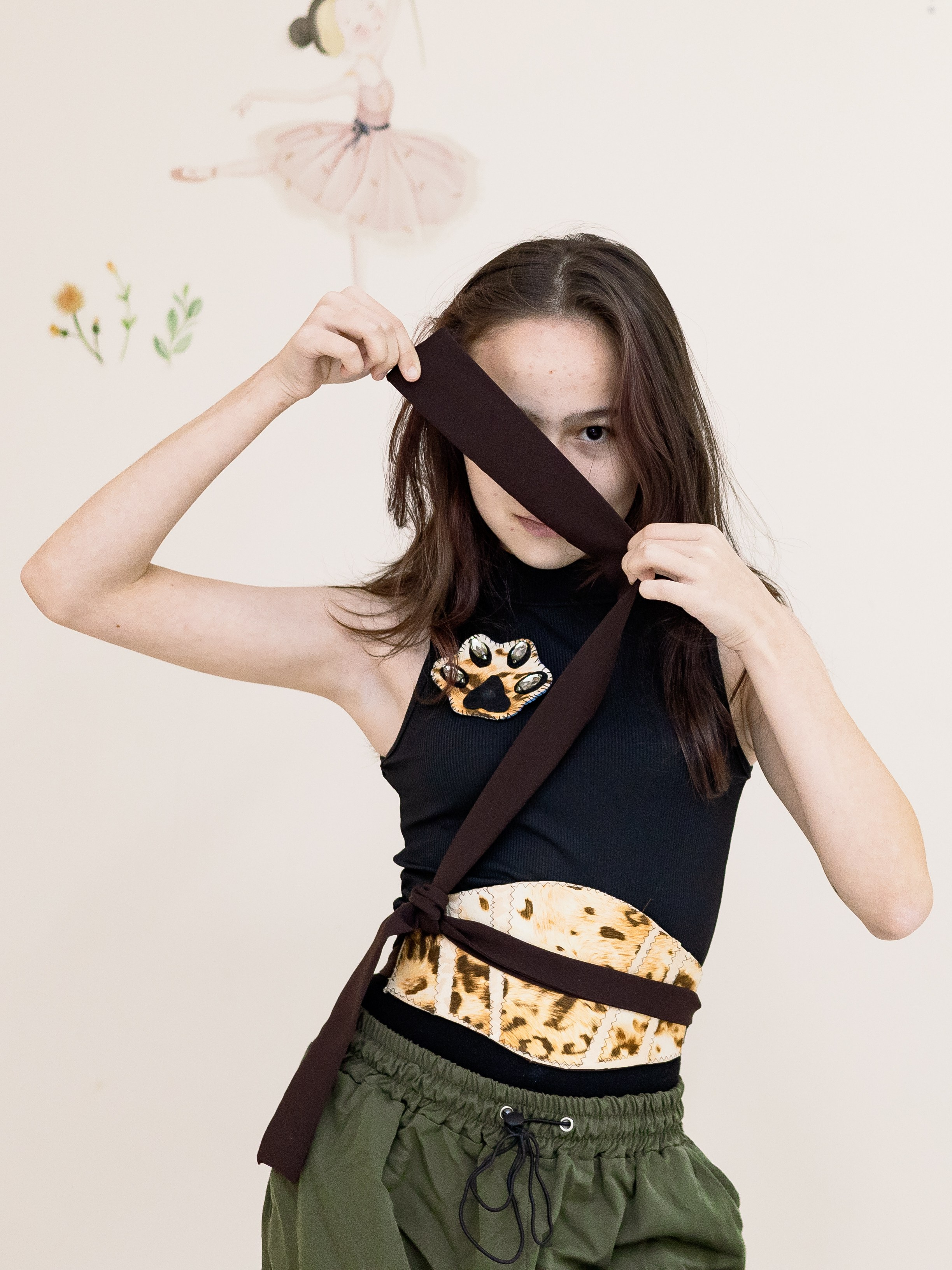 Оказалось, что кушак дает много вариантов как его можно показать