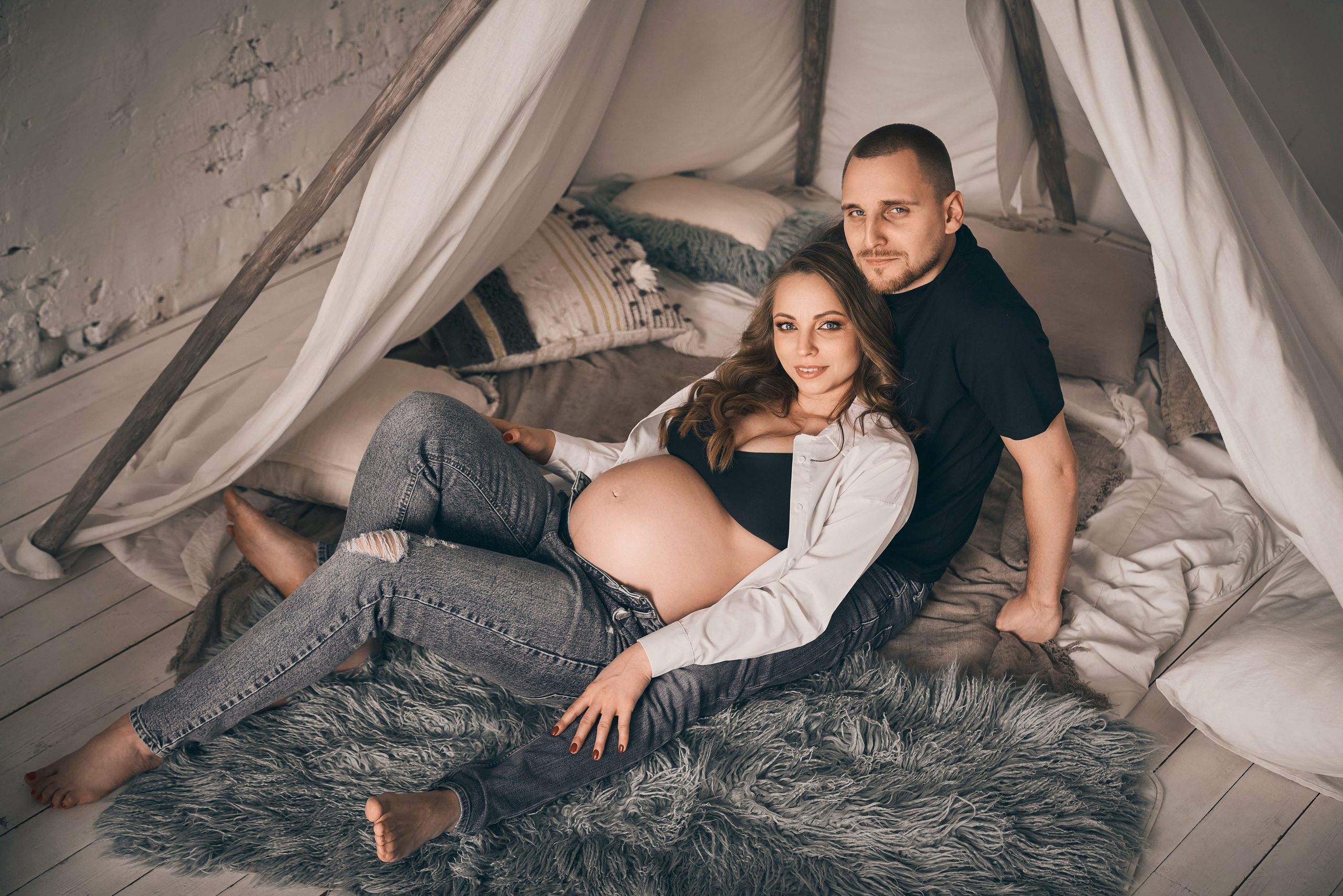 Семейная фотосессия беременности. Вячеслав и Александра