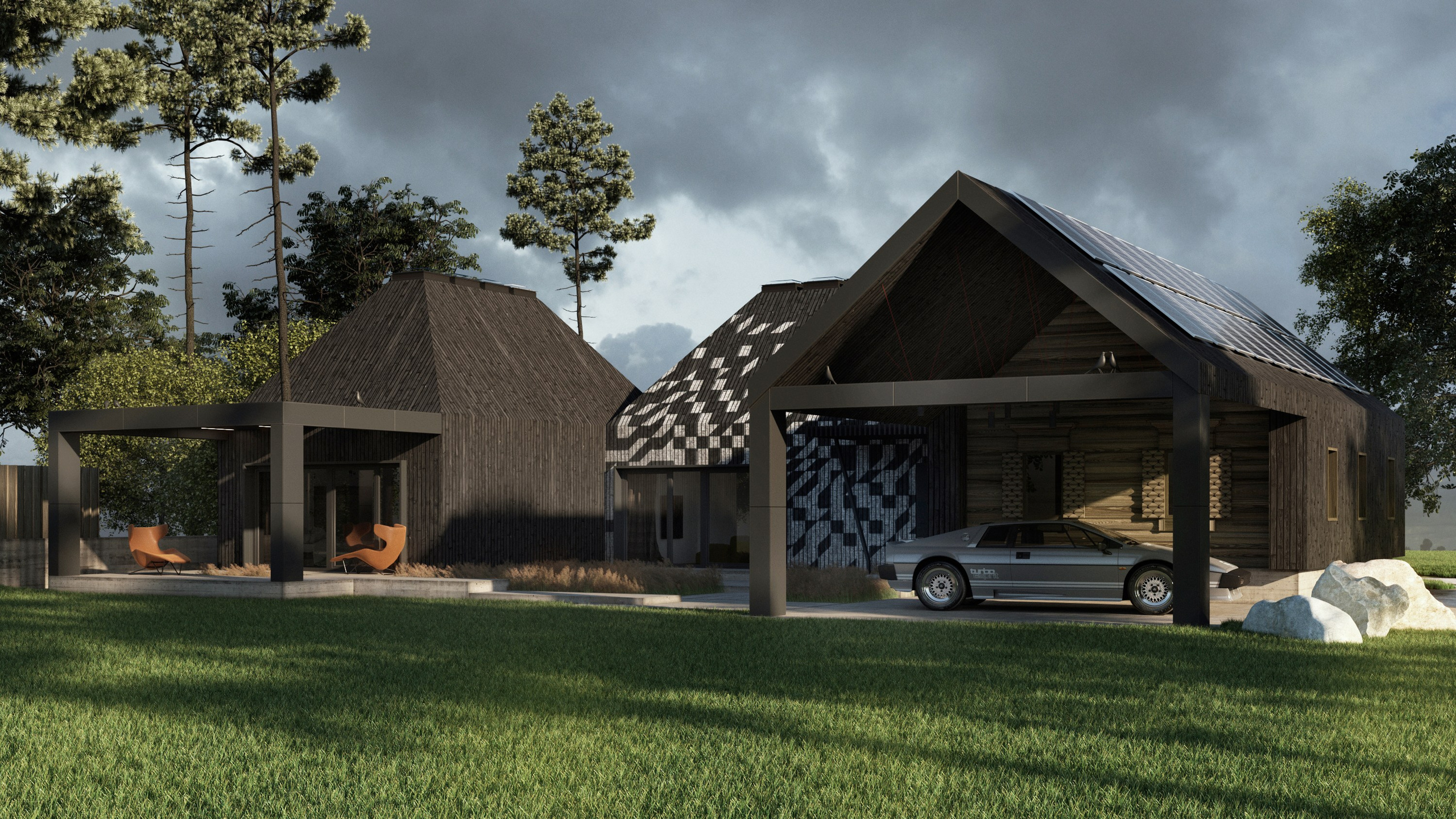 The hut. Paintings by the artist Sergey Ratchin