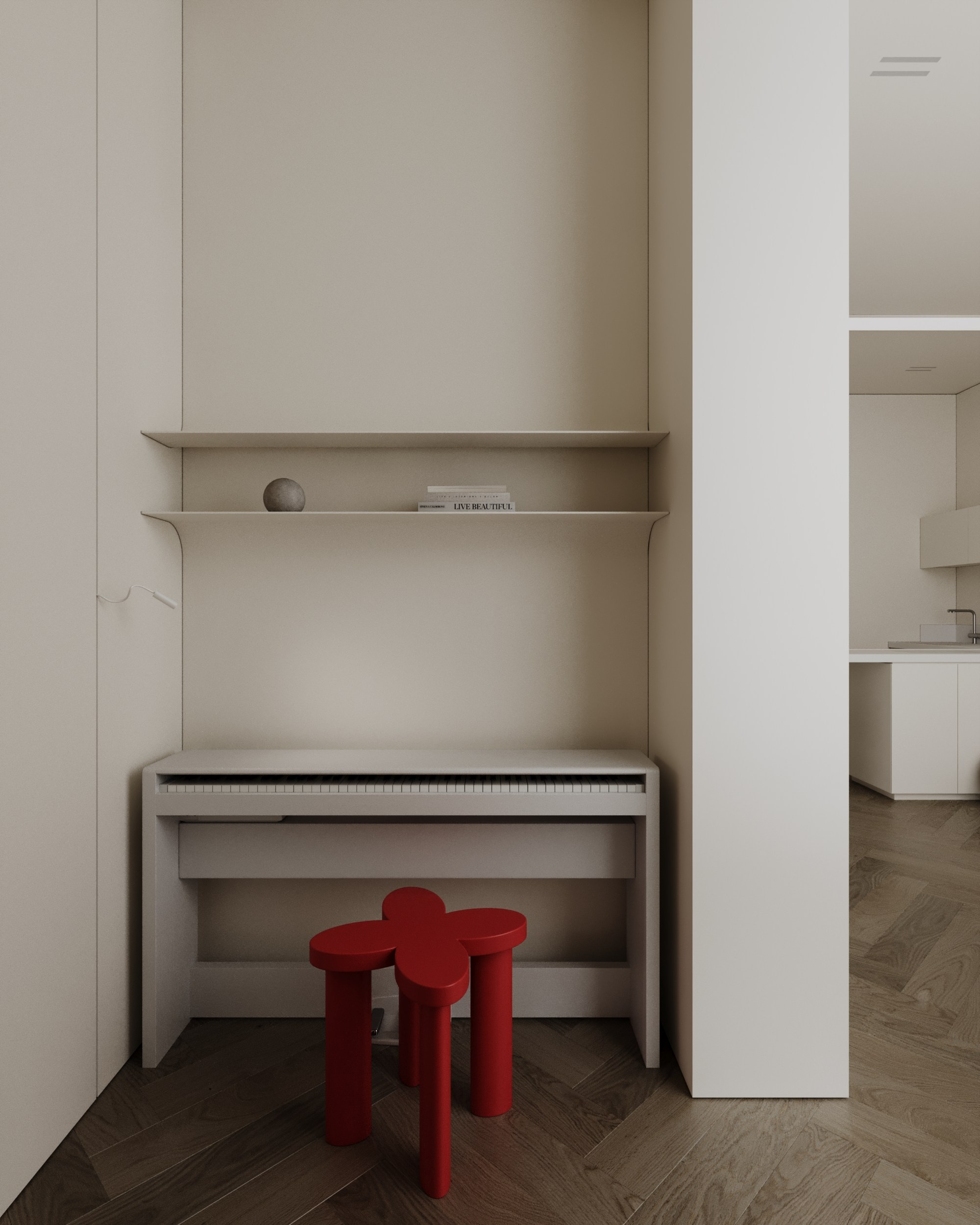 SOLE HILLS /50 sq m /23'. Интерьерное ателье numéro а