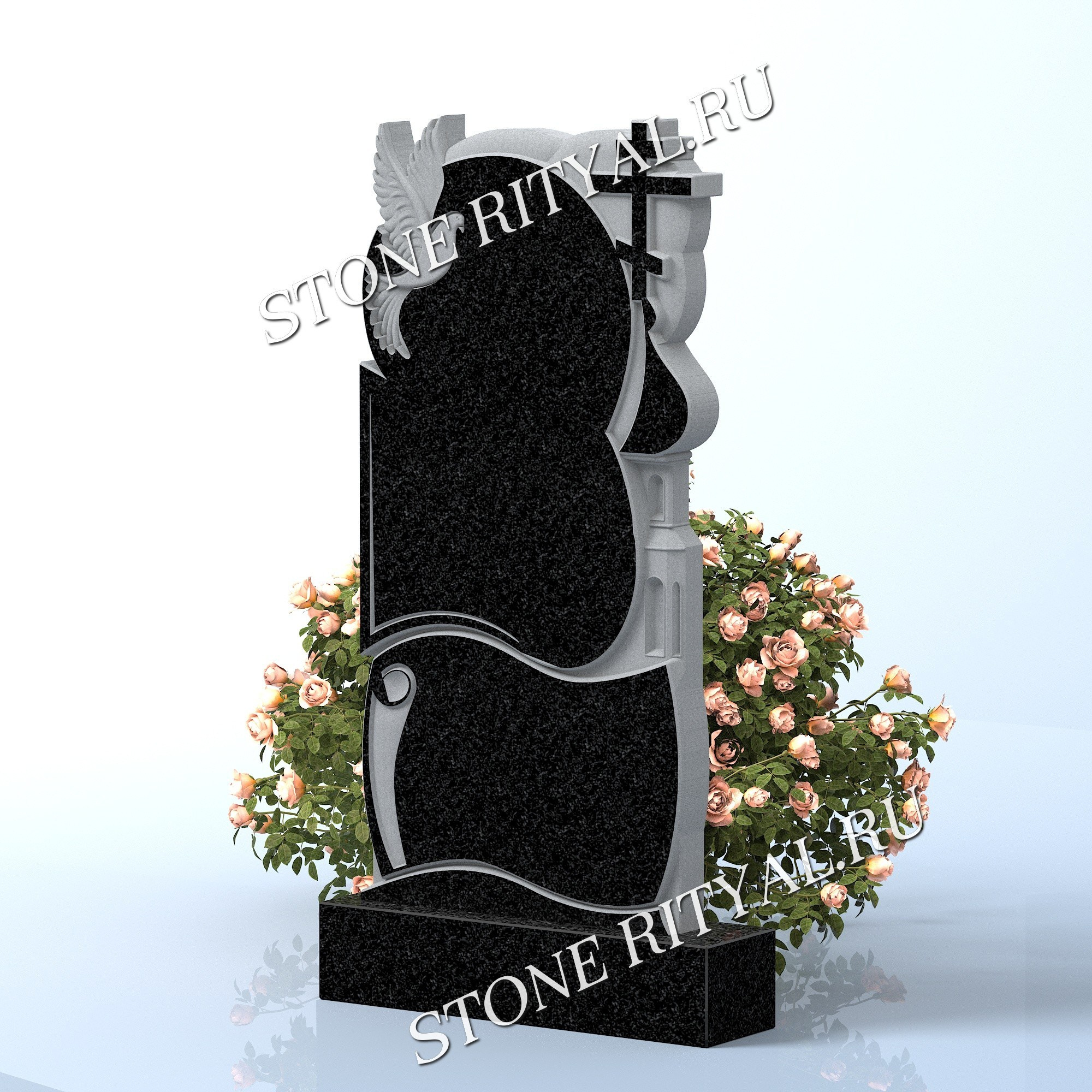 Вертикальные памятники фигурные. Изготовление и установка памятников в Москве и МО