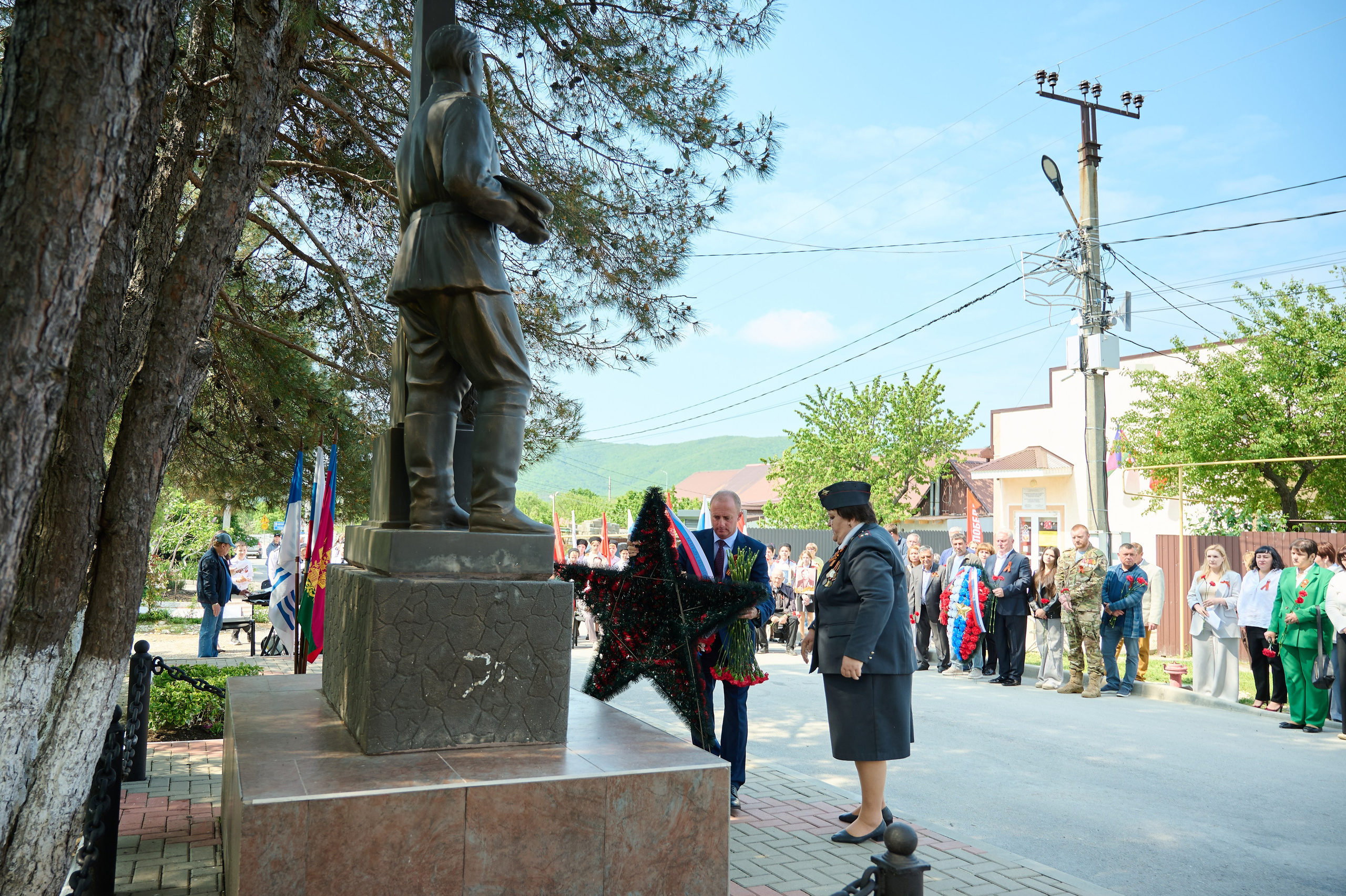 Митинг к 9 мая в с. Виноградное. Жизнь курорта Кабардинка в фотографиях