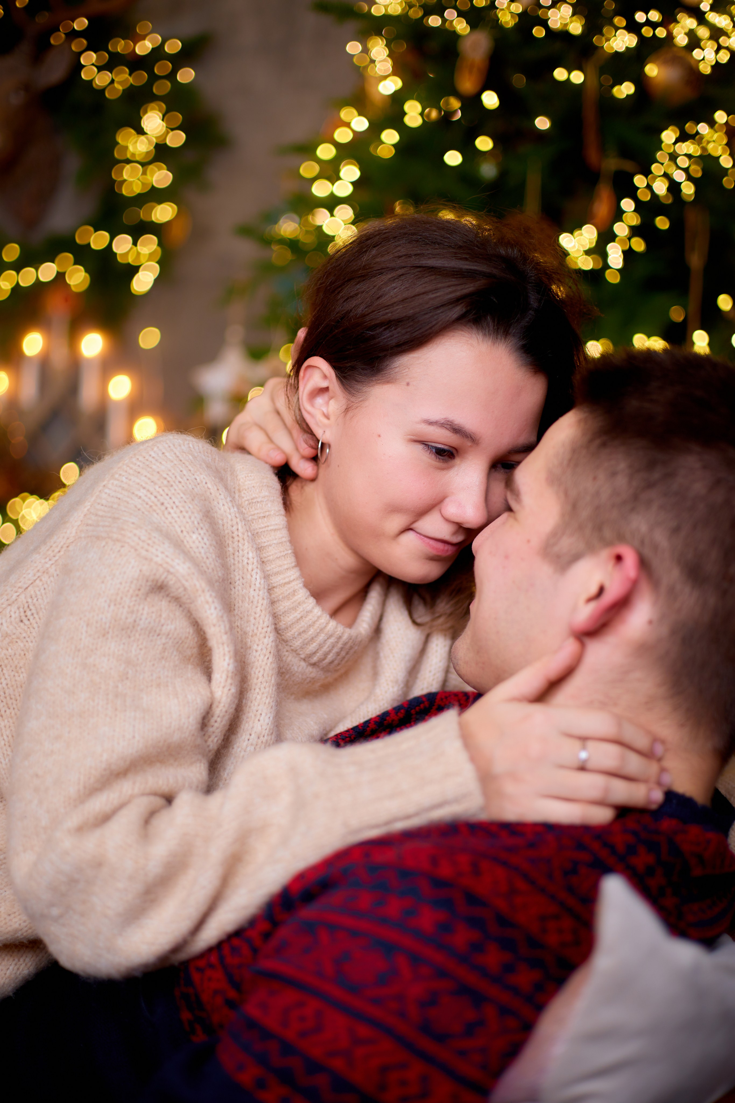 Новогодняя домашняя фотосессия. Фотограф Серебряные Пруды Екатерина Рыкина, детские и семейные фотосъемки, бытовой жанр