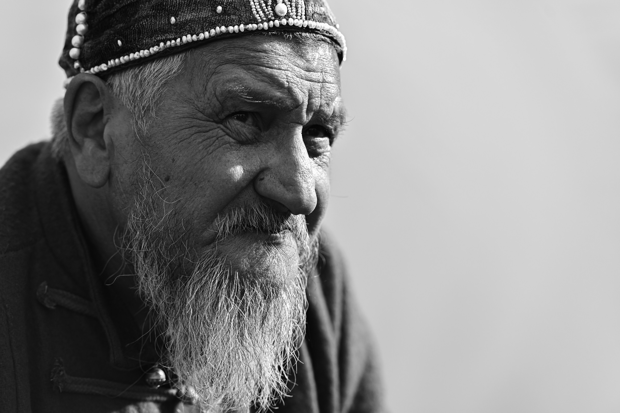 Крупный мужской портрет от фотографа из Казани на фестивале Болгар