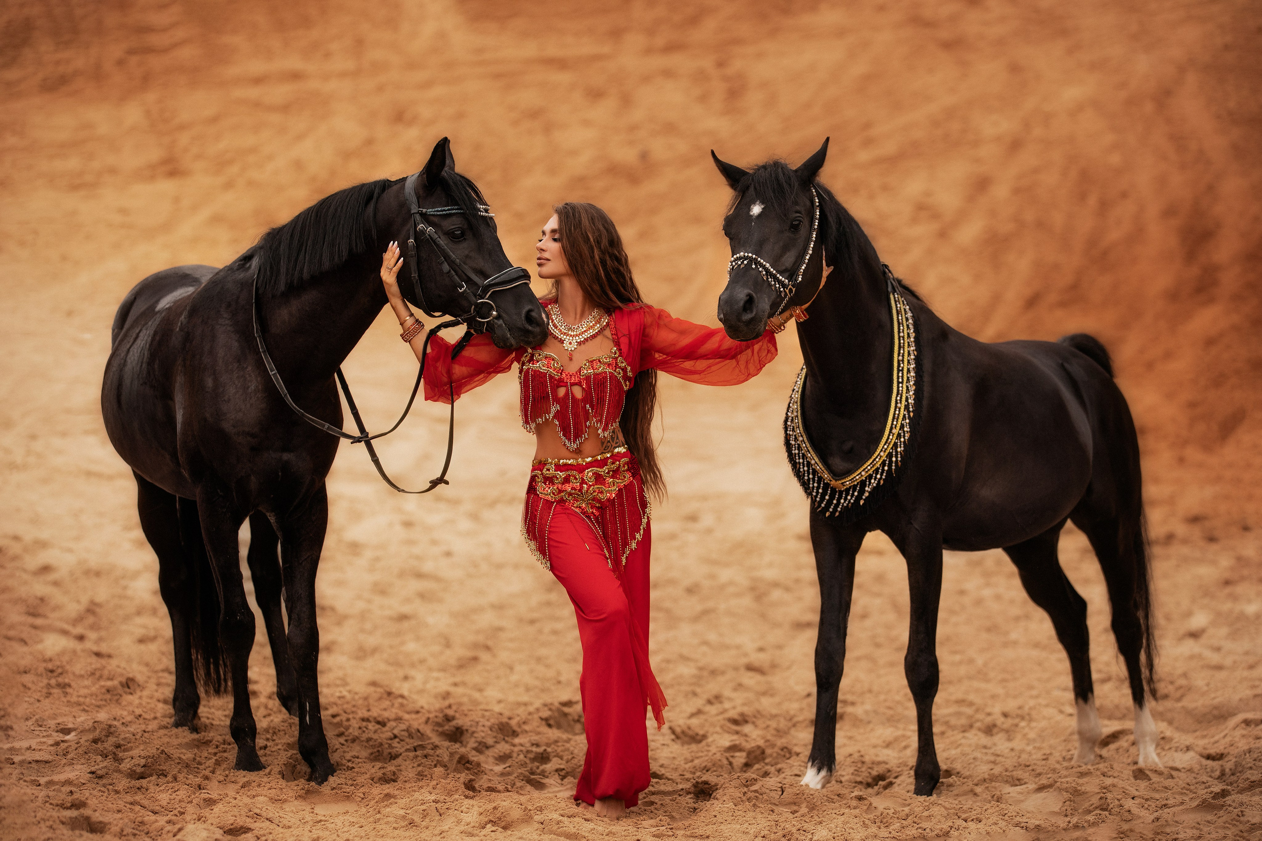 Восточная фотосессия с конем. Женский и свадебный фотограф в Москве Елена Тараскина
