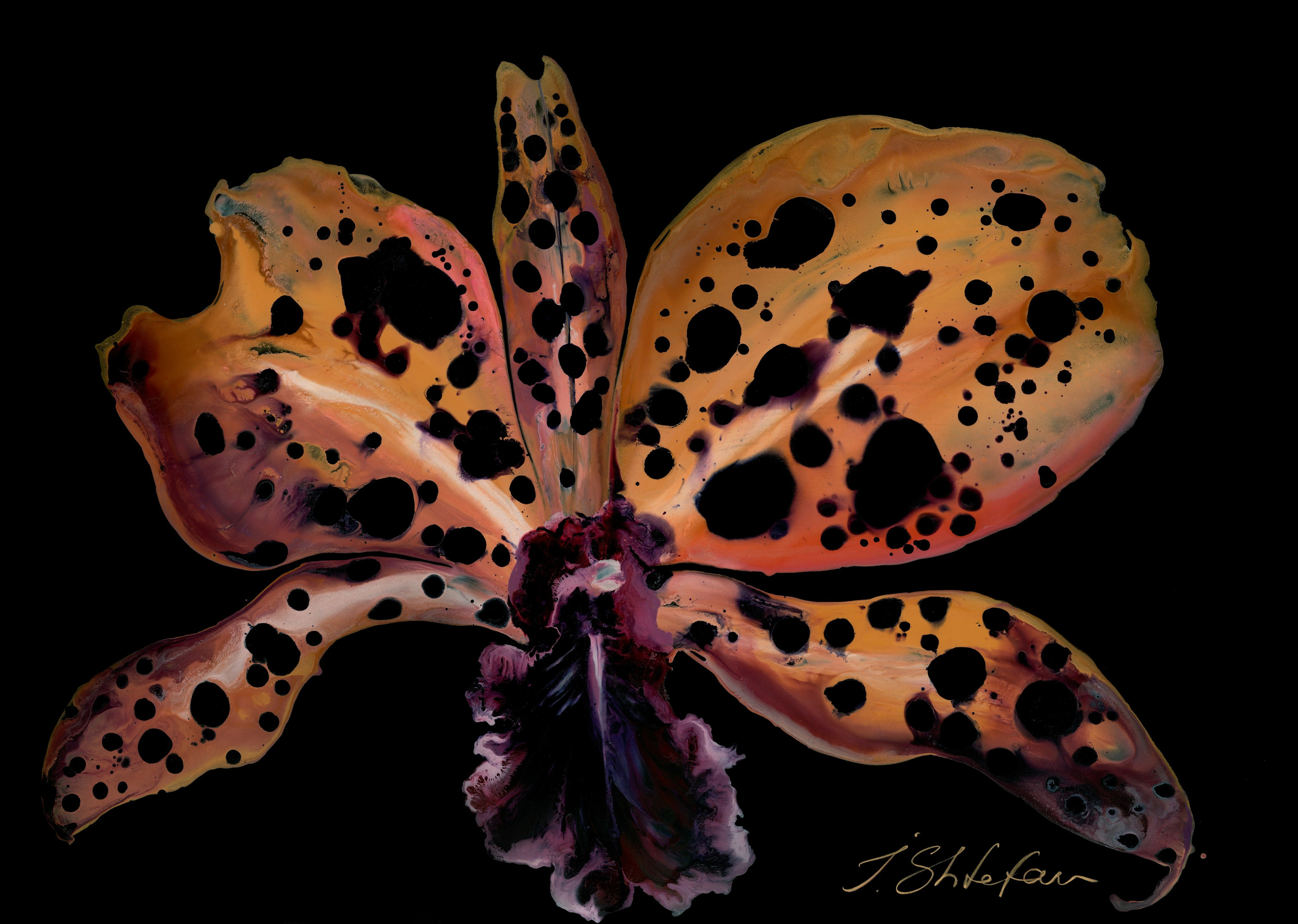 Картина художника Flors, Барселона, Европа, 2023–2025, размер 105×75 см, акрил пластик Painting by artist Flors, Barcelona, Europe, 2023–2025, size 105×75 cm, acrylic plastic Pintura del artista Flors, Barcelona, Europa, 2023–2025, tamaño 105×75 cm, acrílico plástico картина в интерьер, дизайн картина цветы орхидея интерьерная картина, pintura en el interior, pintura de diseño flores orquídeas pintura interior, painting in the interior, design painting flowers orchid interior painting