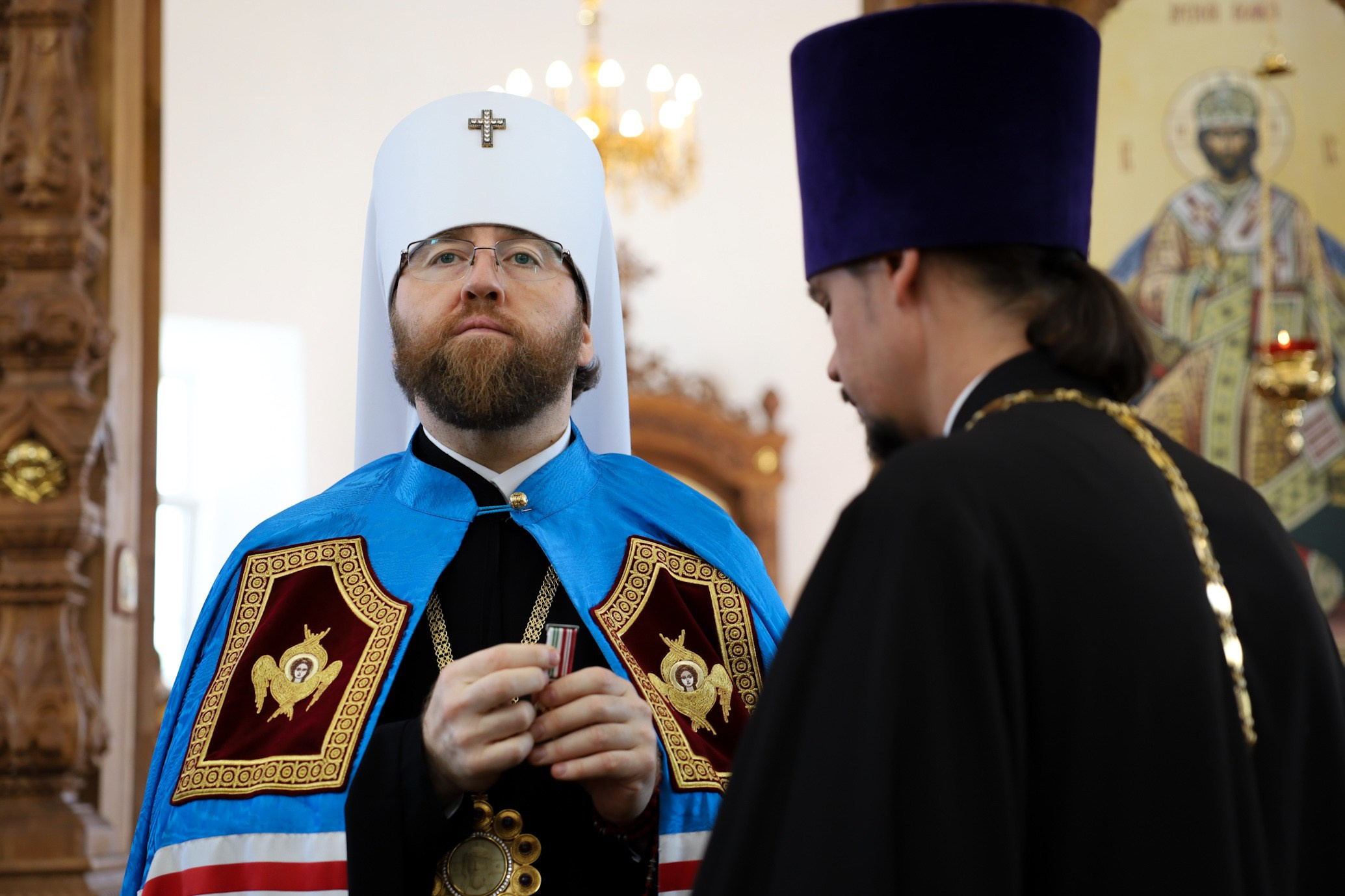 МИТРОПОЛИТ ИГНАТИЙ СОВЕРШИЛ БОЖЕСТВЕННУЮ ЛИТУРГИЮ В ХРАМЕ НОВОМУЧЕНИКОВ И ИСПОВЕДНИКОВ САРАТОВСКИХ Г. САРАТОВА. Саратовское Северо-Западное благочиние