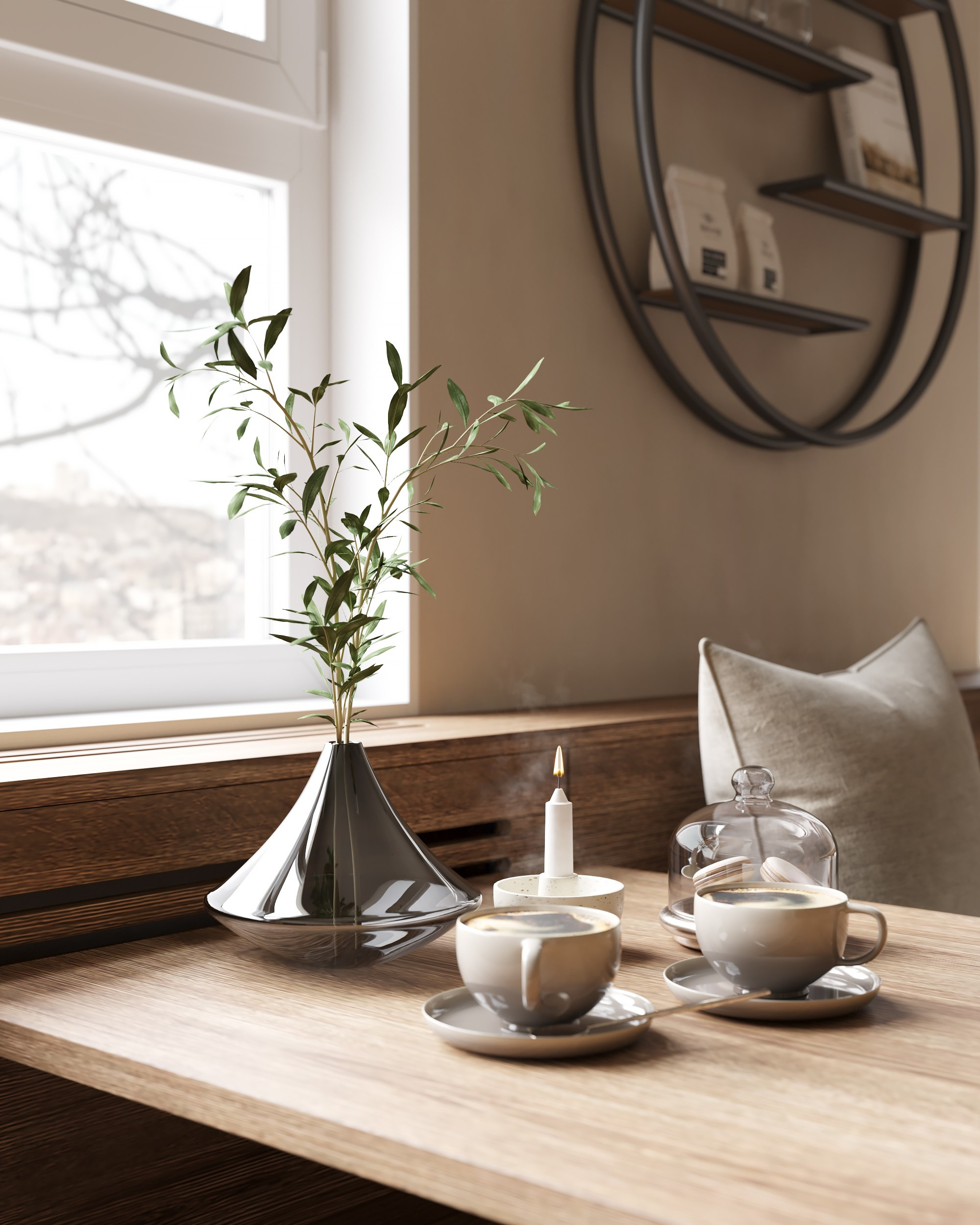 Woody Nature. Дизайн интерьера | 3D визуализация | Миланская Марина