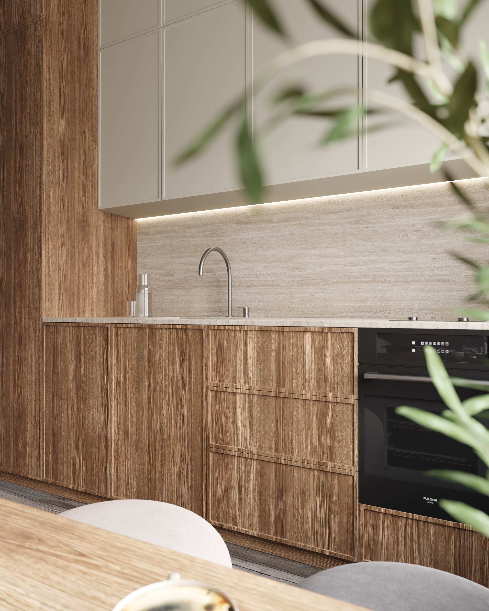 Woody Nature. Дизайн интерьера | 3D визуализация | Миланская Марина