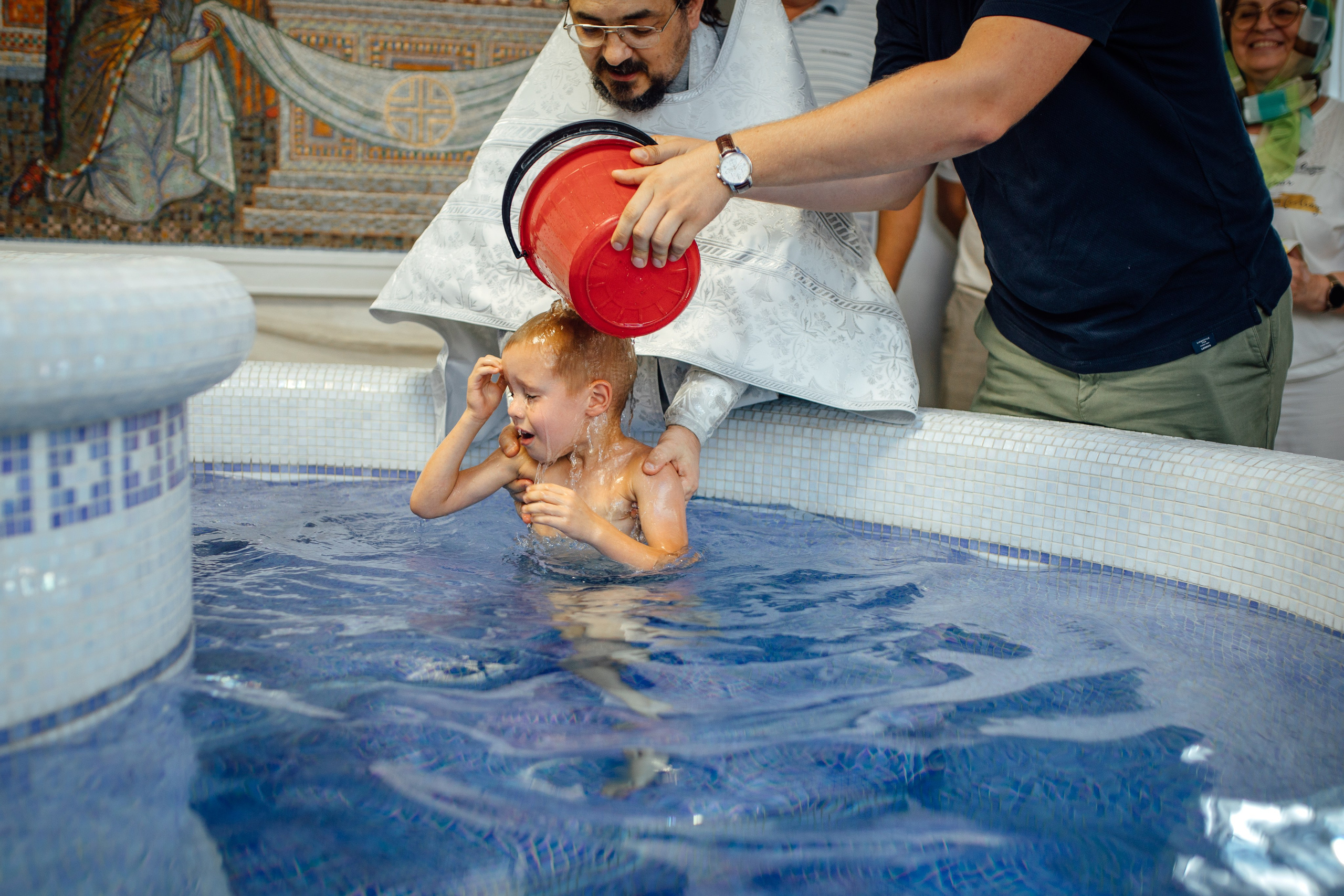 Таинство крещения Игоря, храм Святой Троицы, Минск