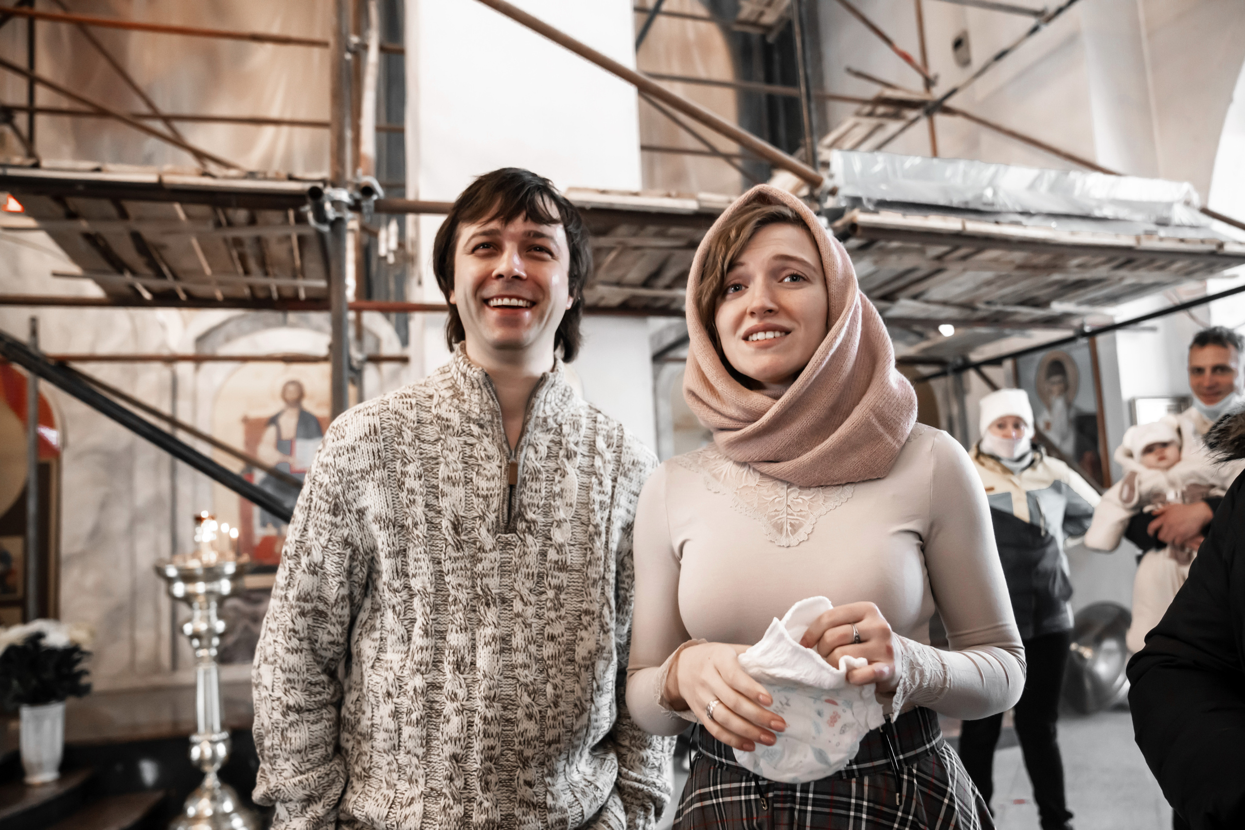 Таинство крещения. Фотограф Евгений Опарин