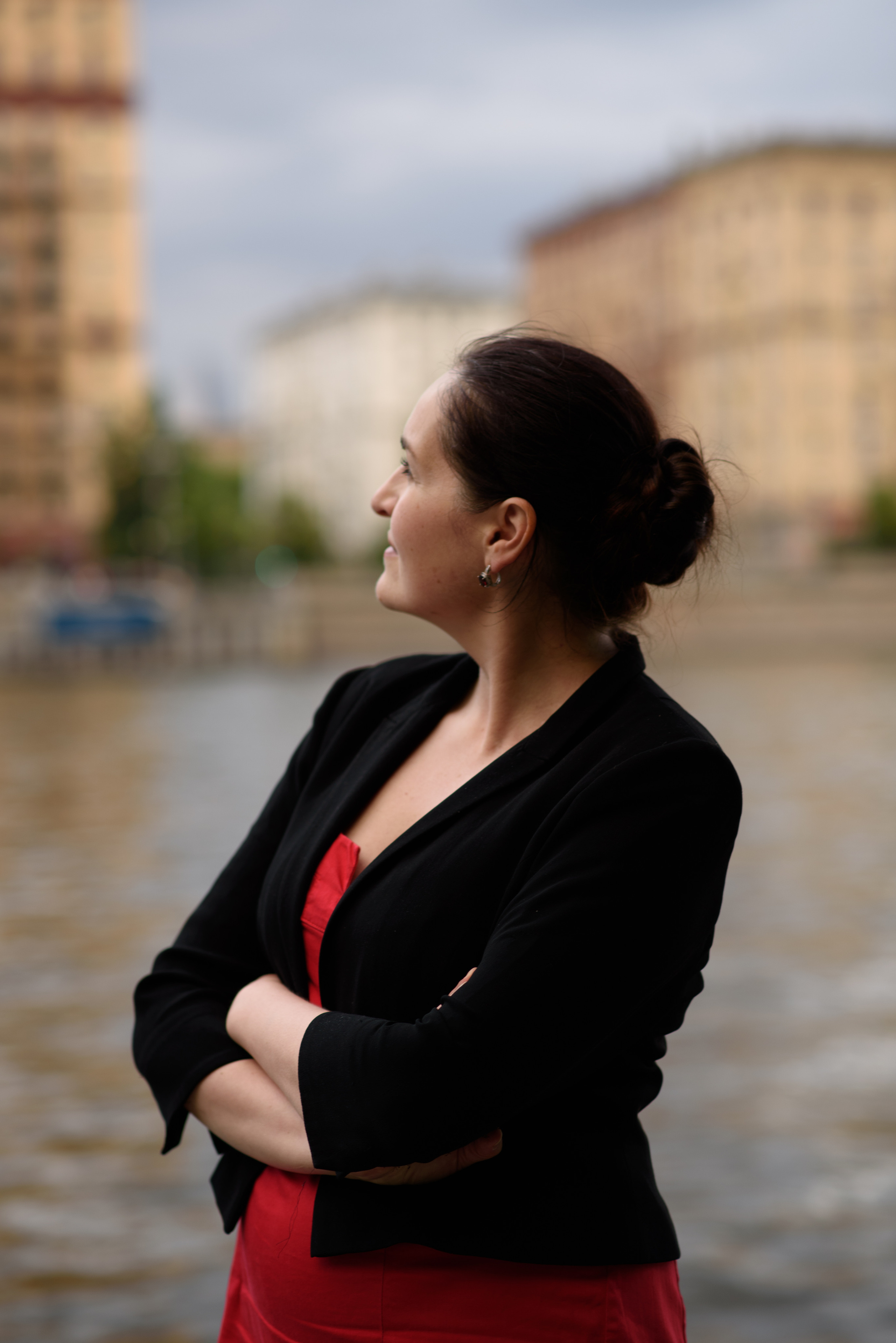 Портретная фотосессия на набережной. Анна Боровикова, фотограф Пушкино