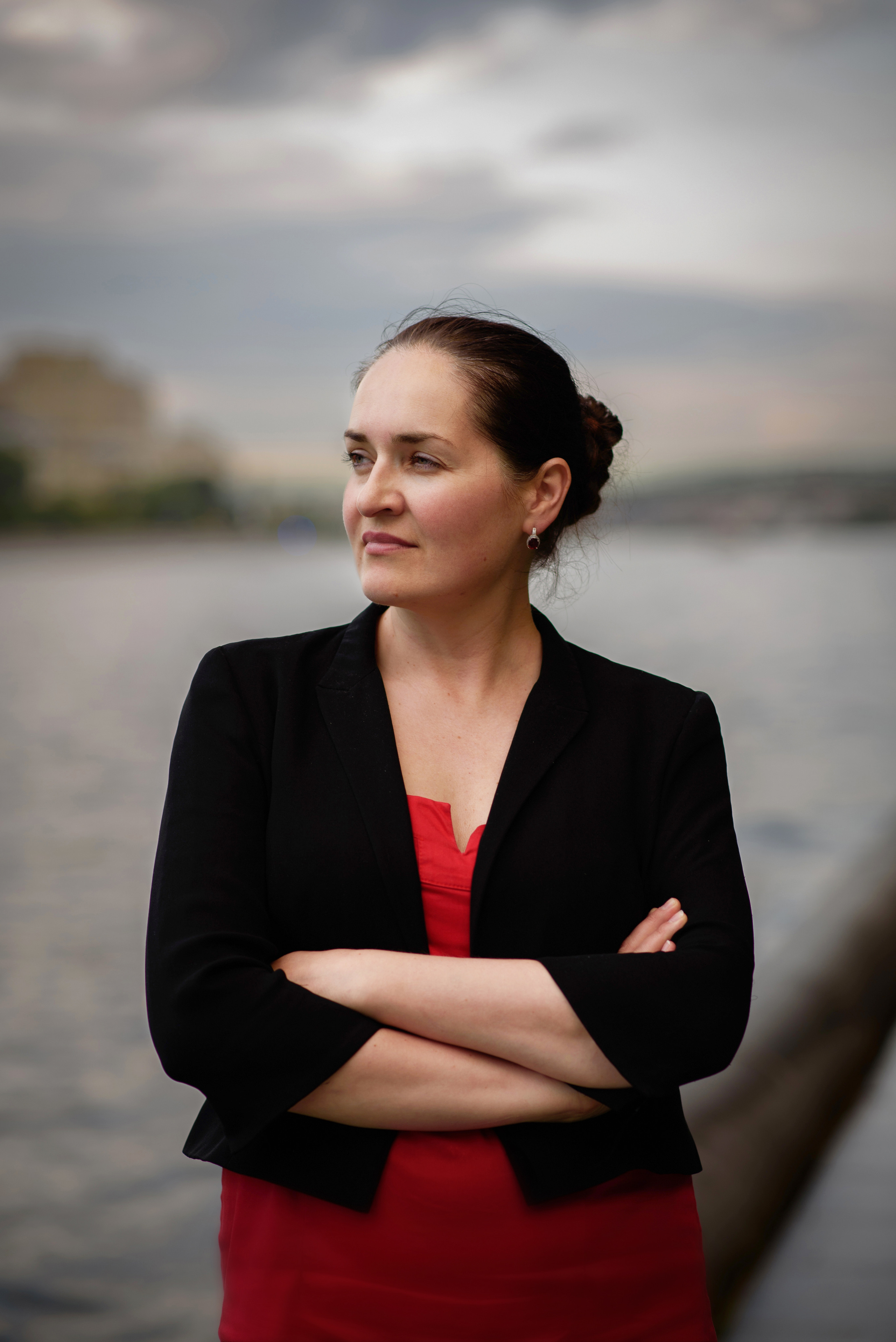 Портретная фотосессия на набережной. Анна Боровикова, фотограф Пушкино