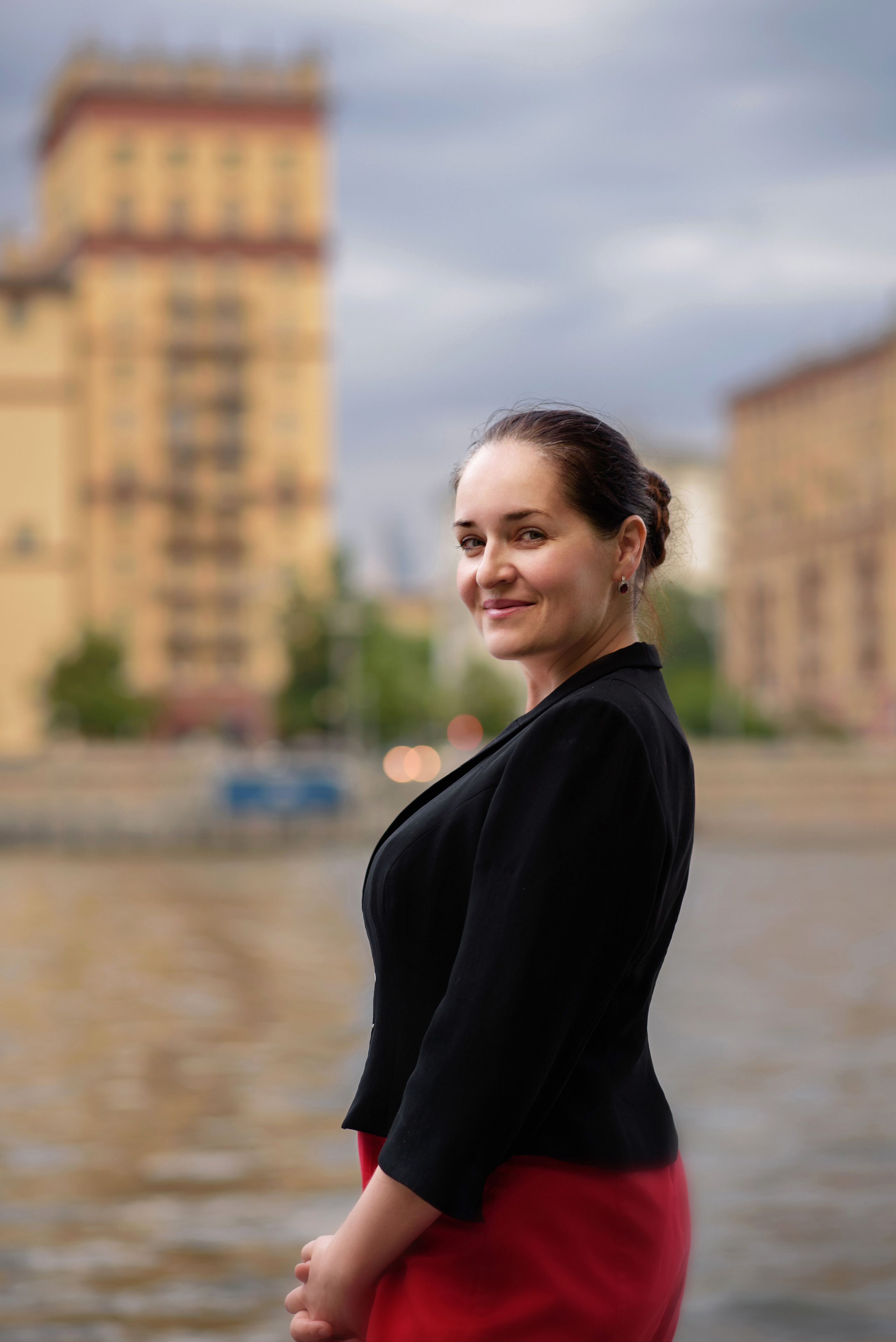 Портретная фотосессия на набережной. Анна Боровикова, фотограф Пушкино