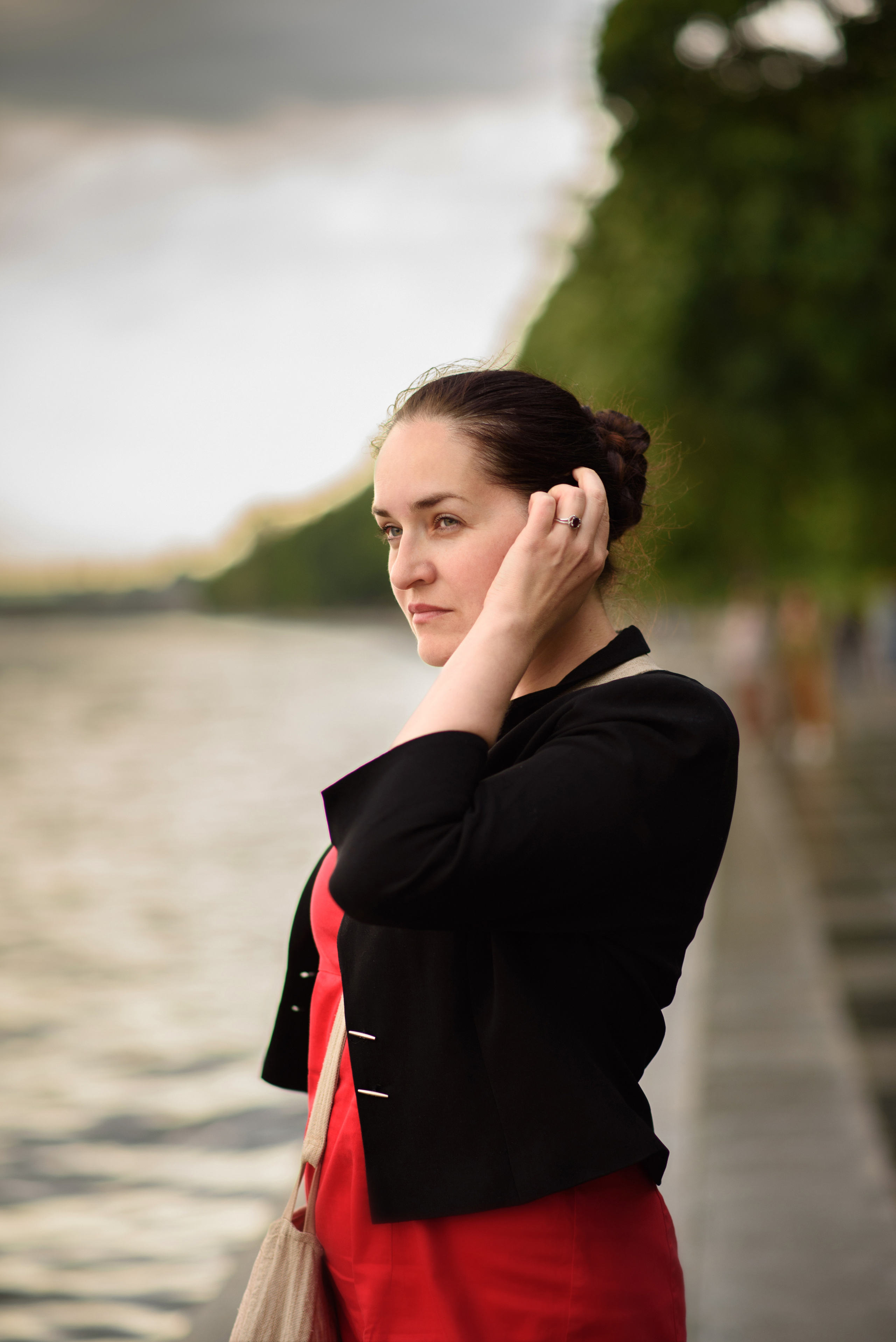 Портретная фотосессия на набережной. Анна Боровикова, фотограф Пушкино