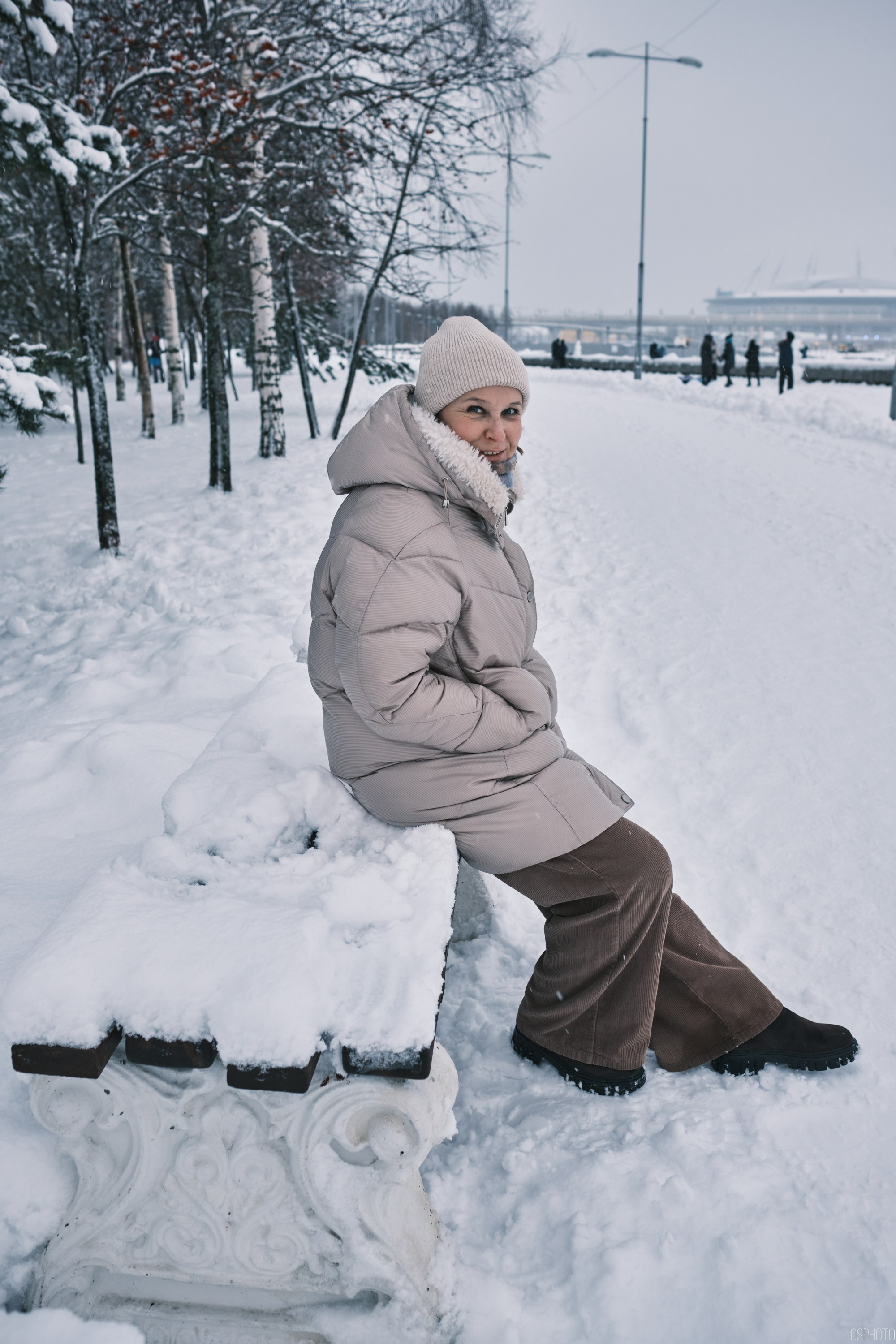 Снег и туман в Санкт-Петербурге. Фотографъ Сергѣевъ. Поймать мгновеніе