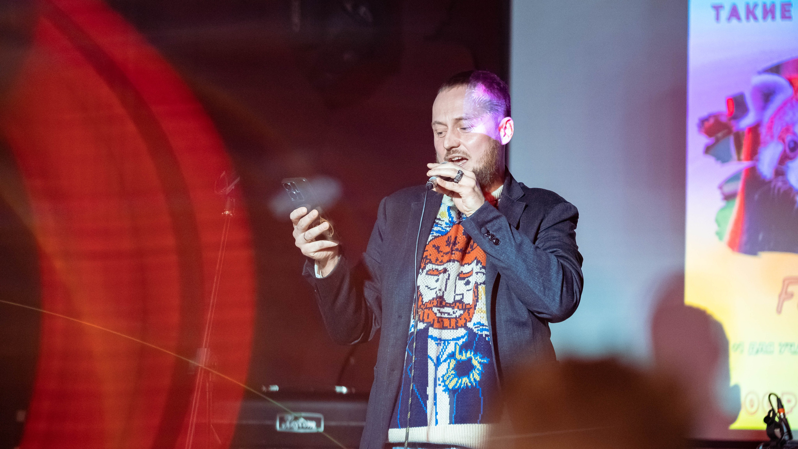 Репортажные фотографии творческого вечера Такие дела, Панда