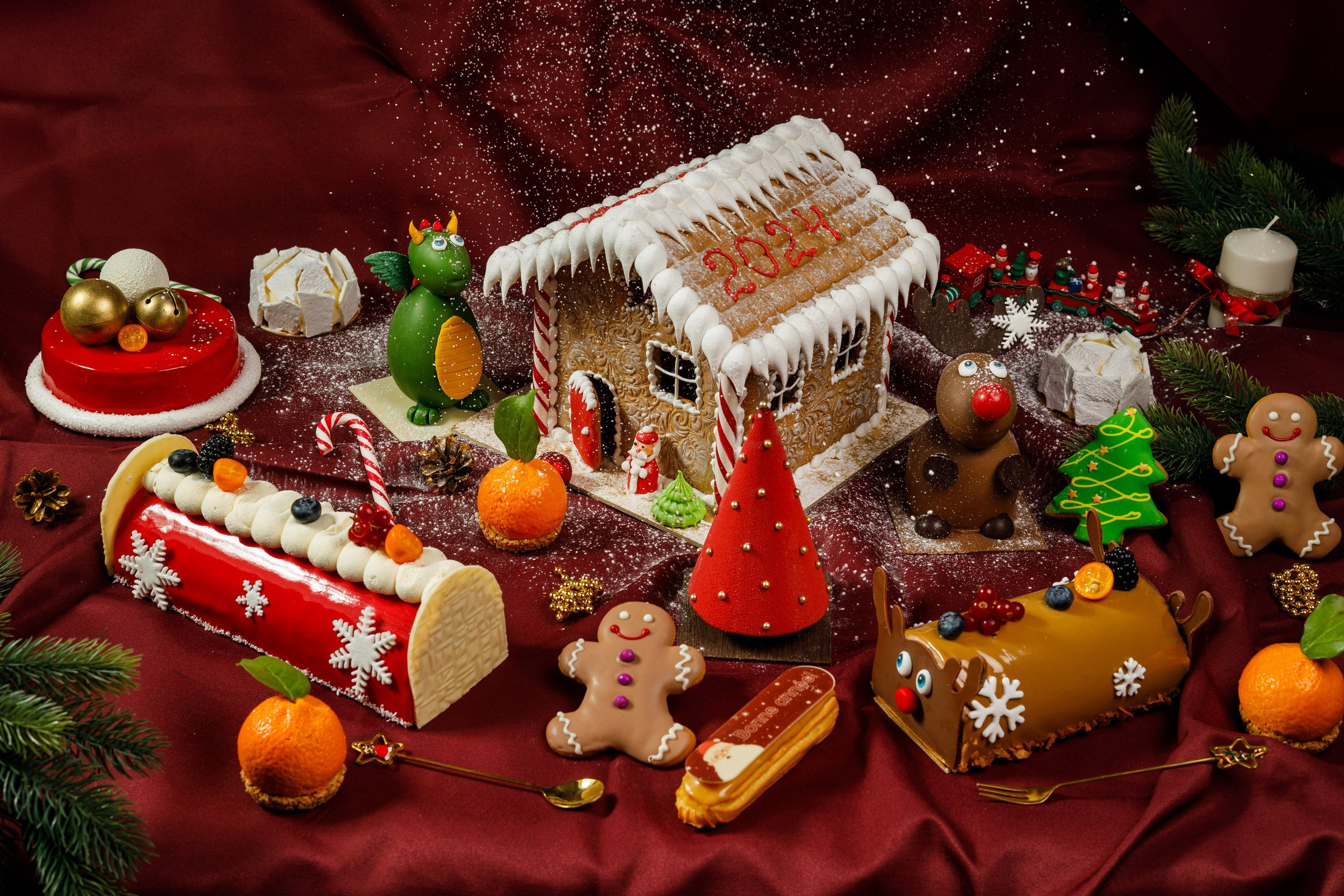 Новогодняя фотография кондитерских изделий