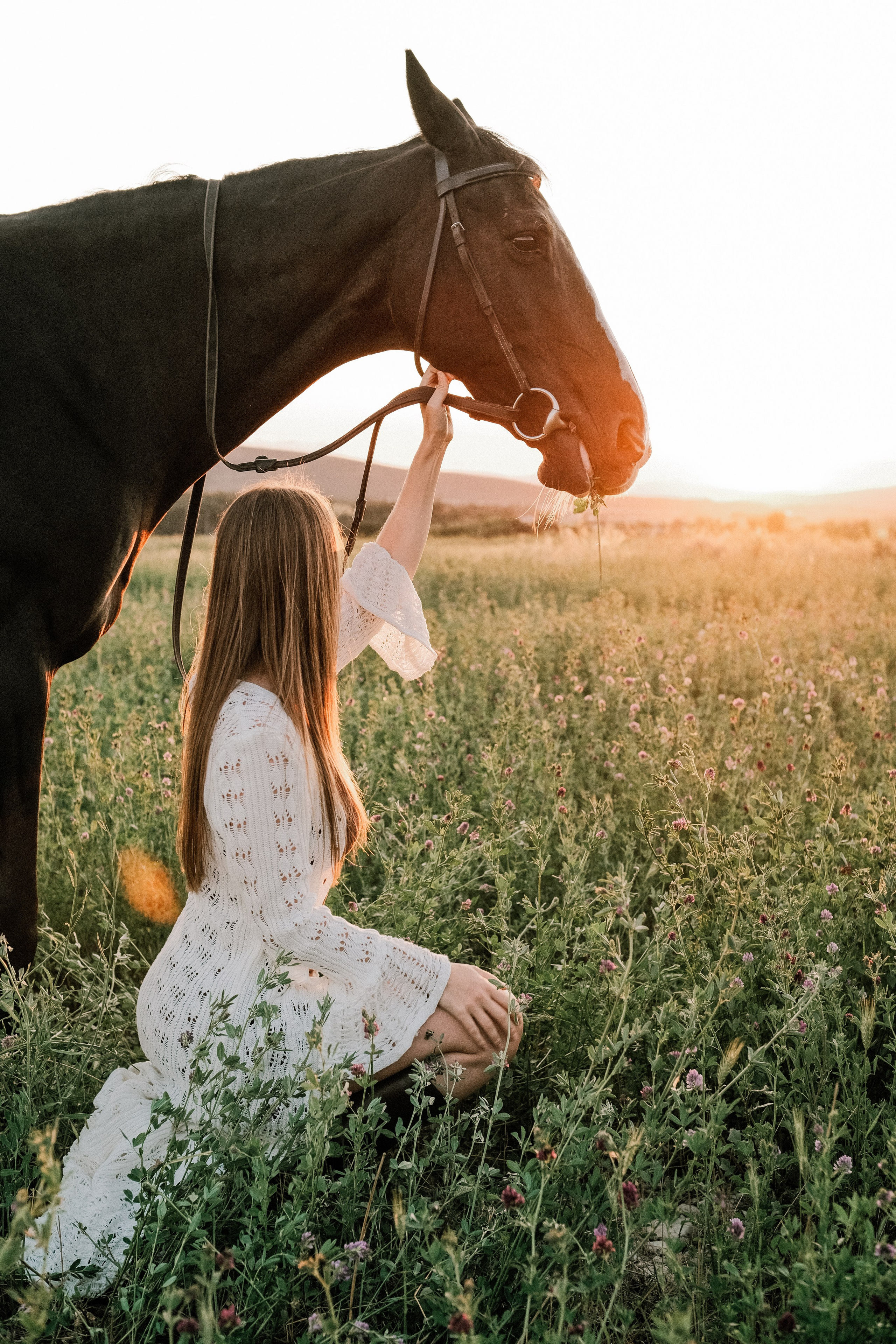 Закат. Лошади. Ты. Портретный фотограф в Новороссийске|Елизавета Кулакова