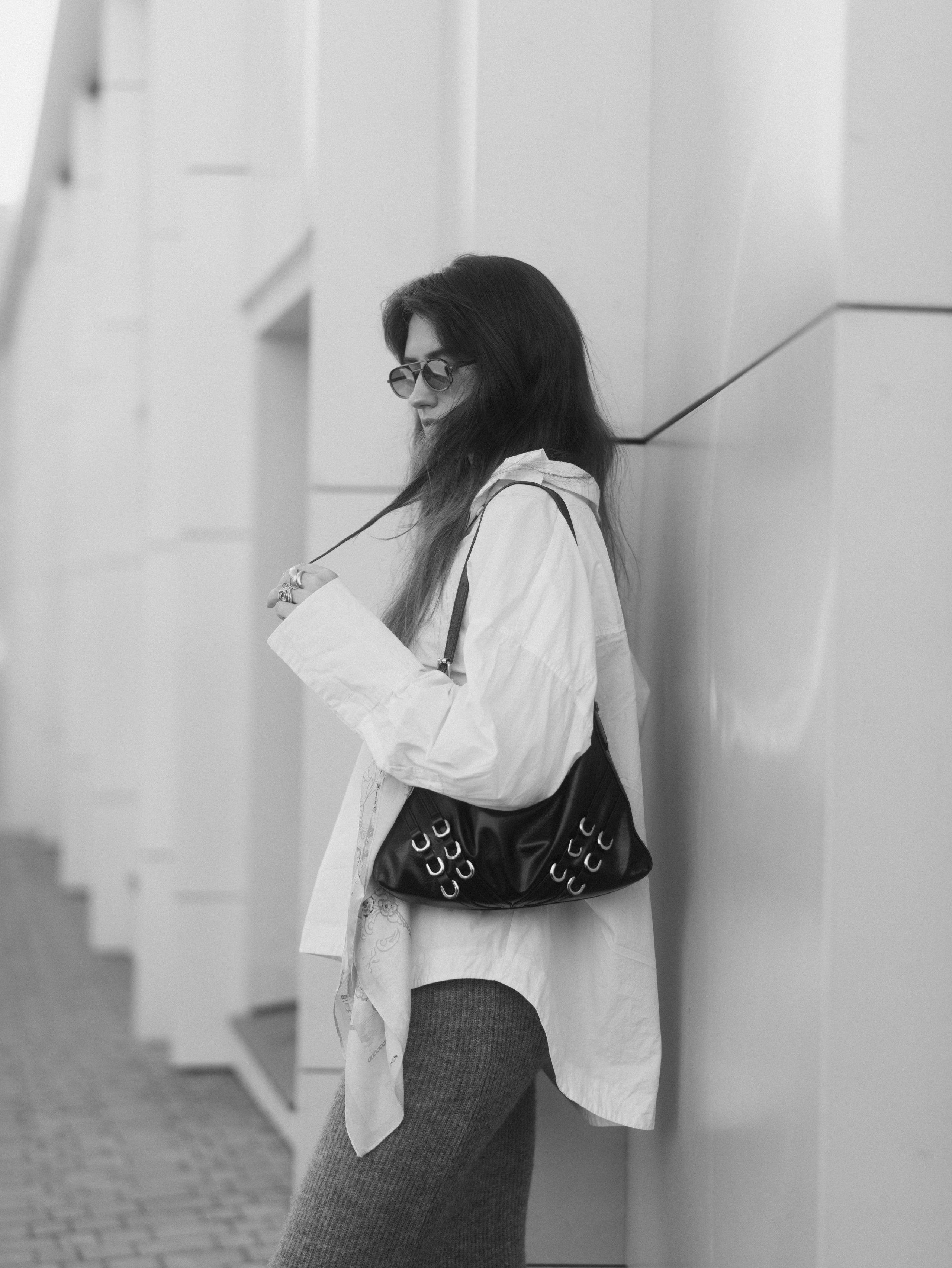 A women's photoshoot in the center of Kazan