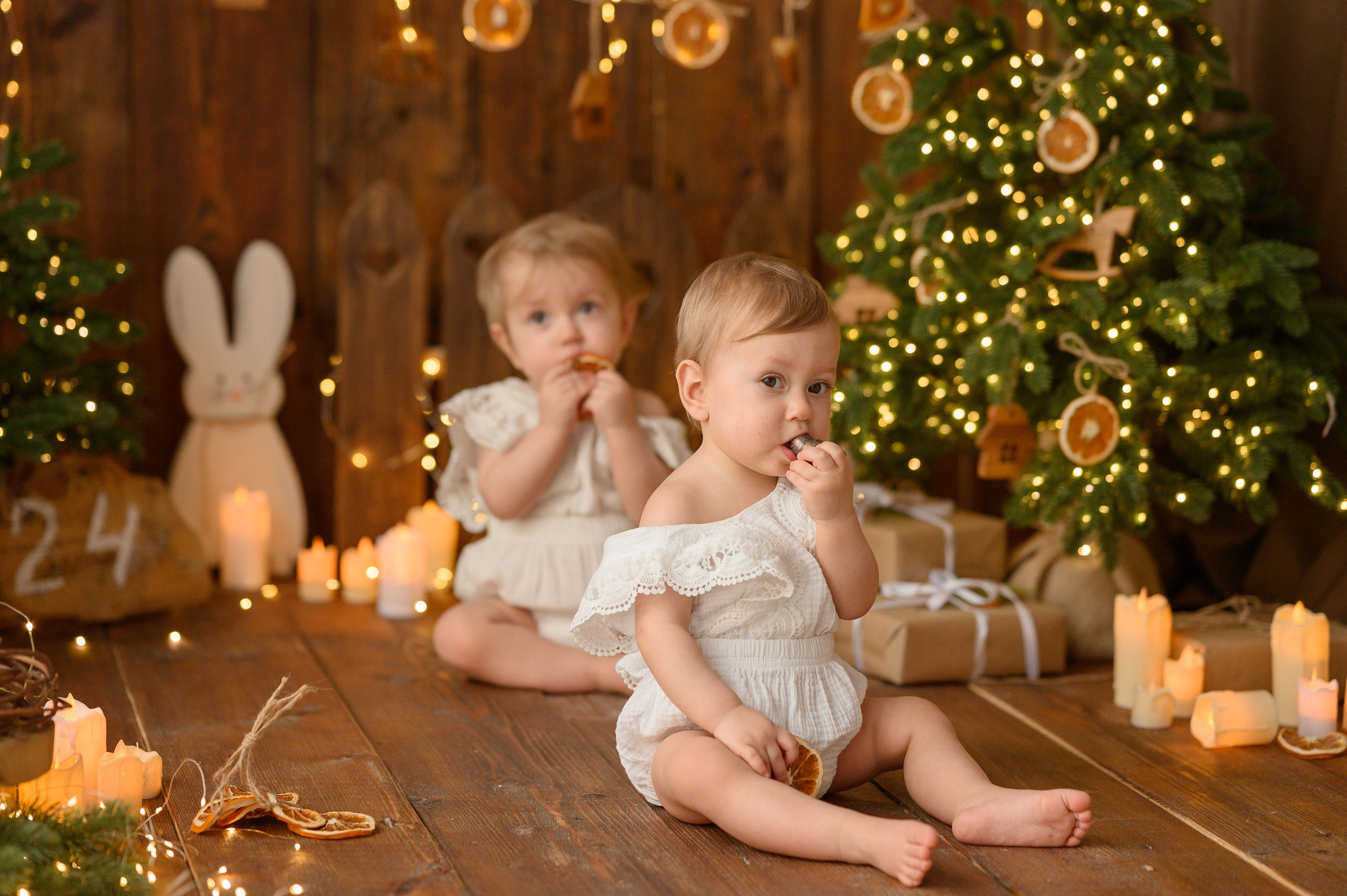 Катюше и Лизоньке годик. Детский и семейный фотограф Ирина Гладких