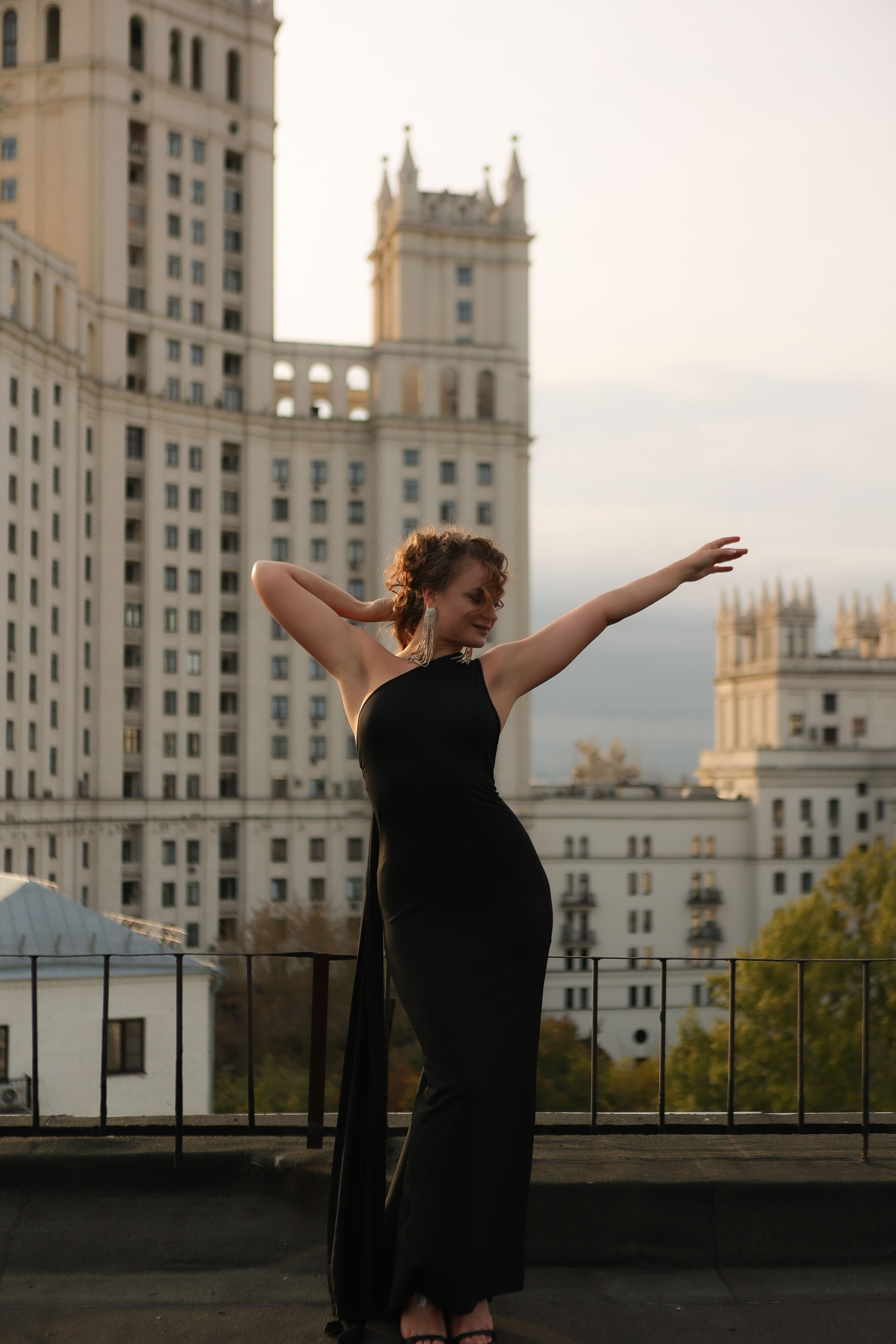 Съемка на крыше. Анастасия. Фотограф для вас и вашего бизнеса в Москве Альбина Никифоров