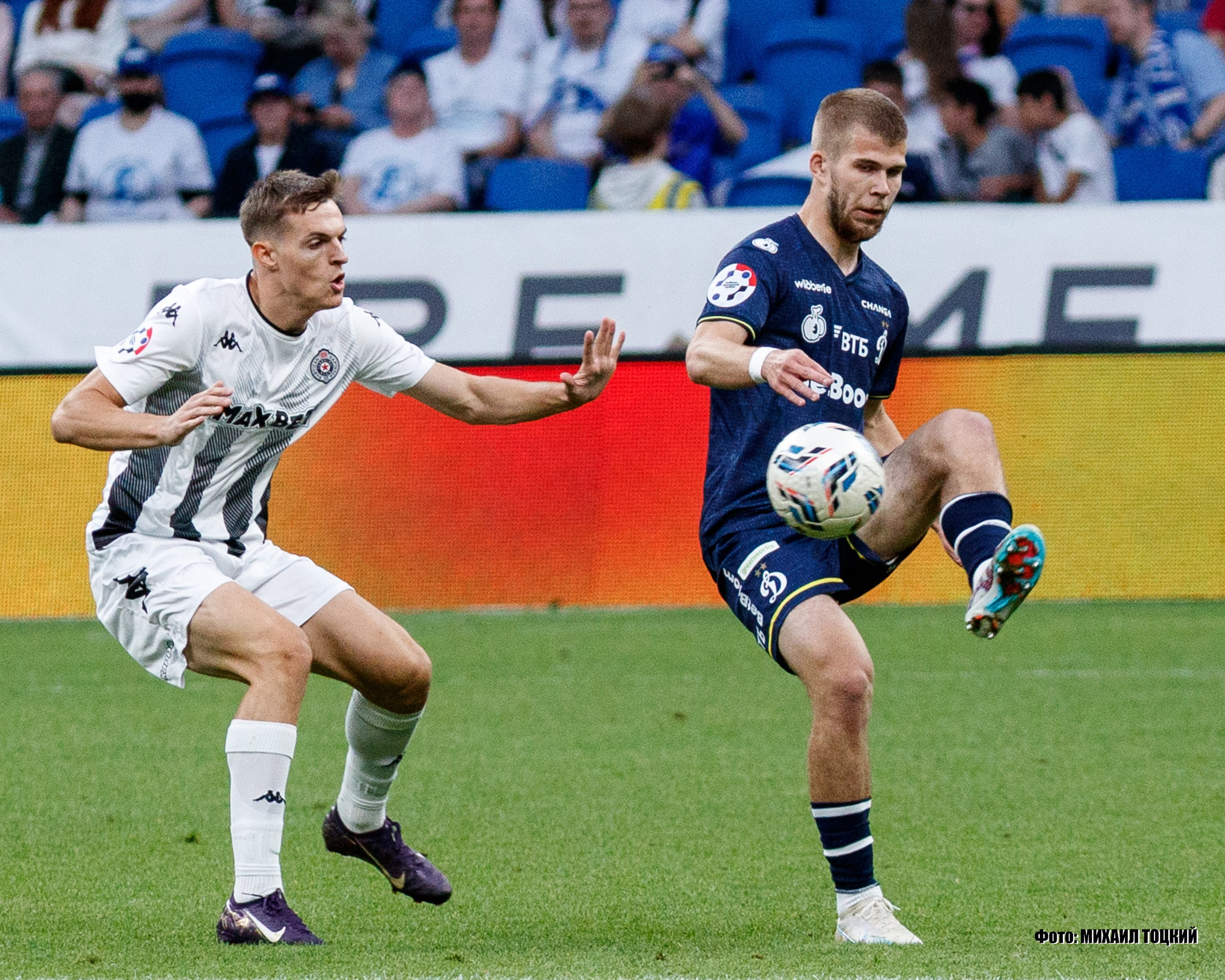 Фоторепортаж. ФК Динамо — ФК Партизан. Михаил Тоцкий портретный и репортажный фотограф в Москве