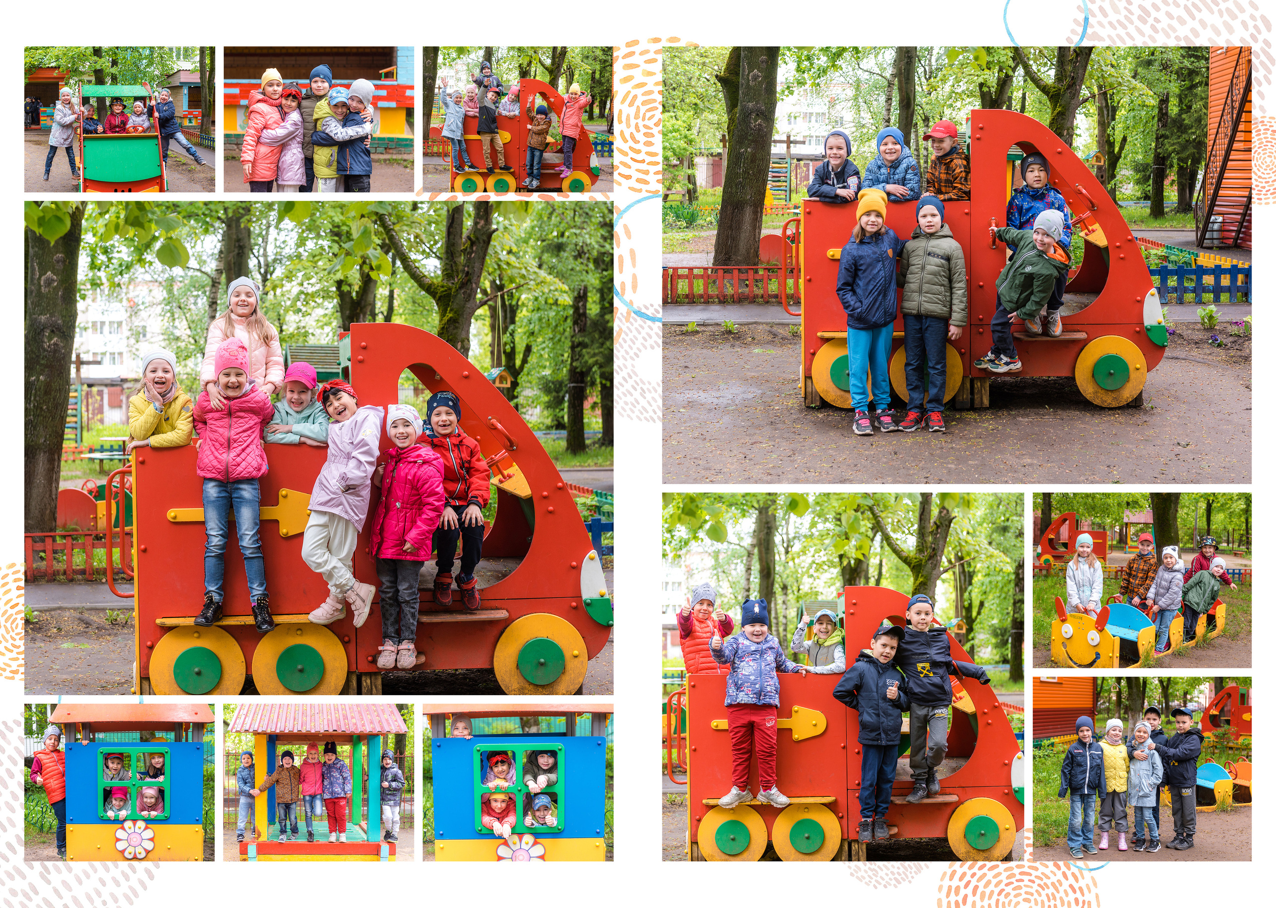Пример альбома для Детского сада на 8 разворотов