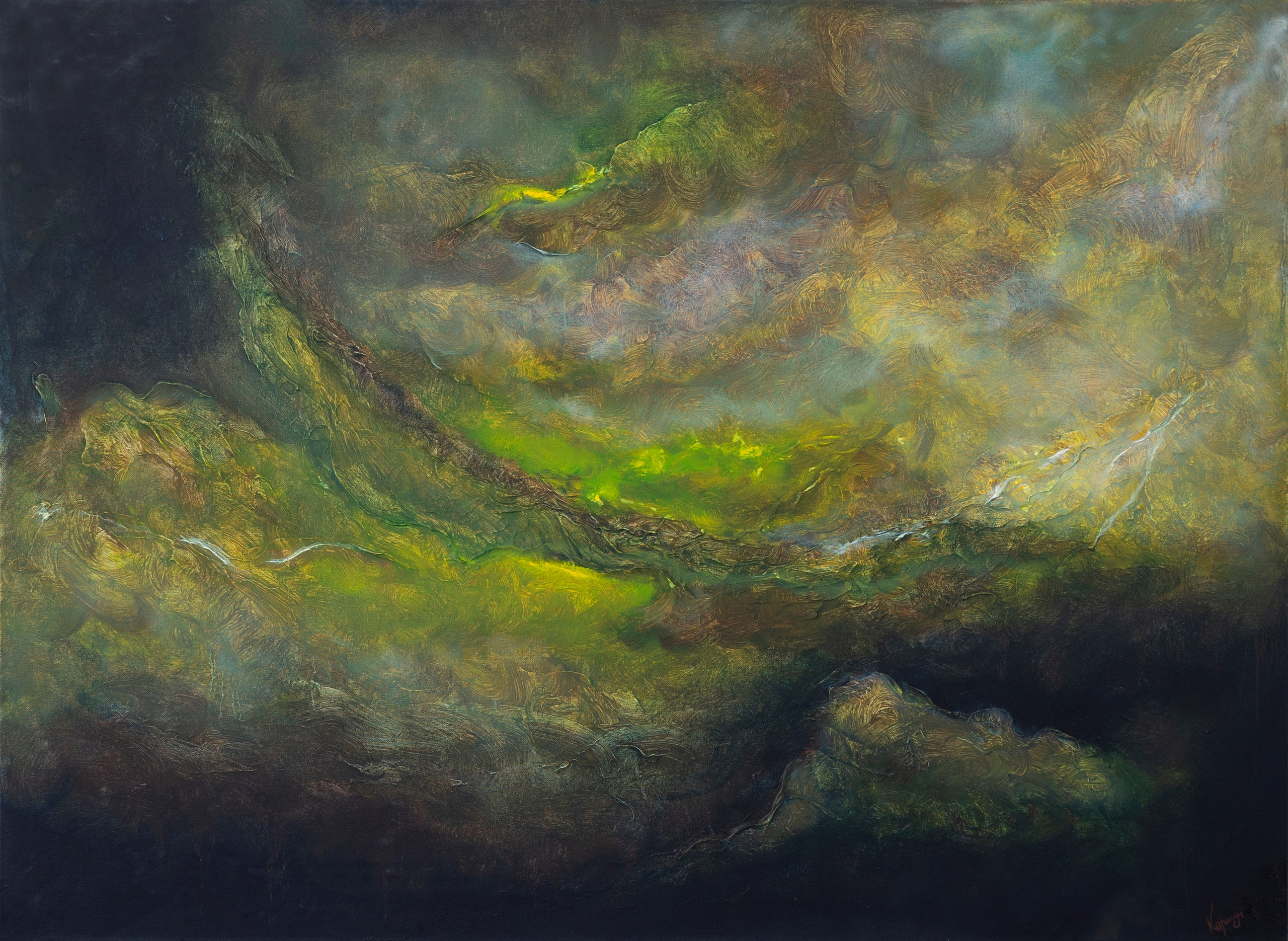 Tonal Moods: Abstract Impressions of the Universe. Pavel Korshun — Contemporary painter. Original abstract painting