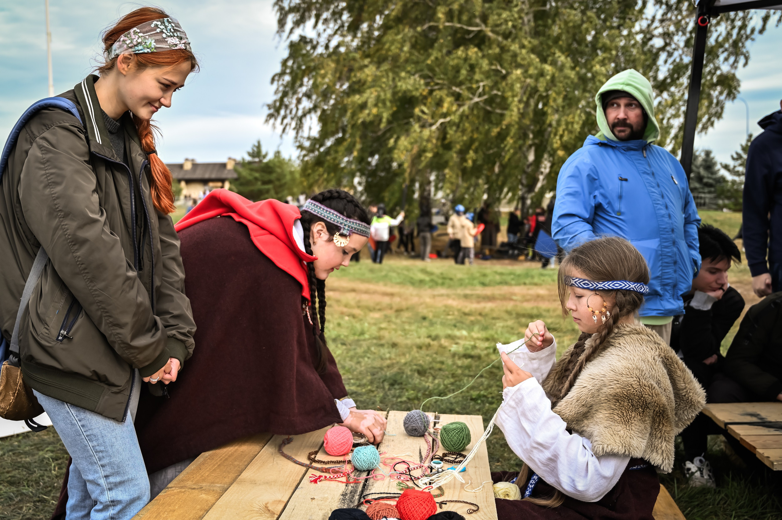 Моменты исторической реконструкции на фестивале средневекового боя в городе Болгар