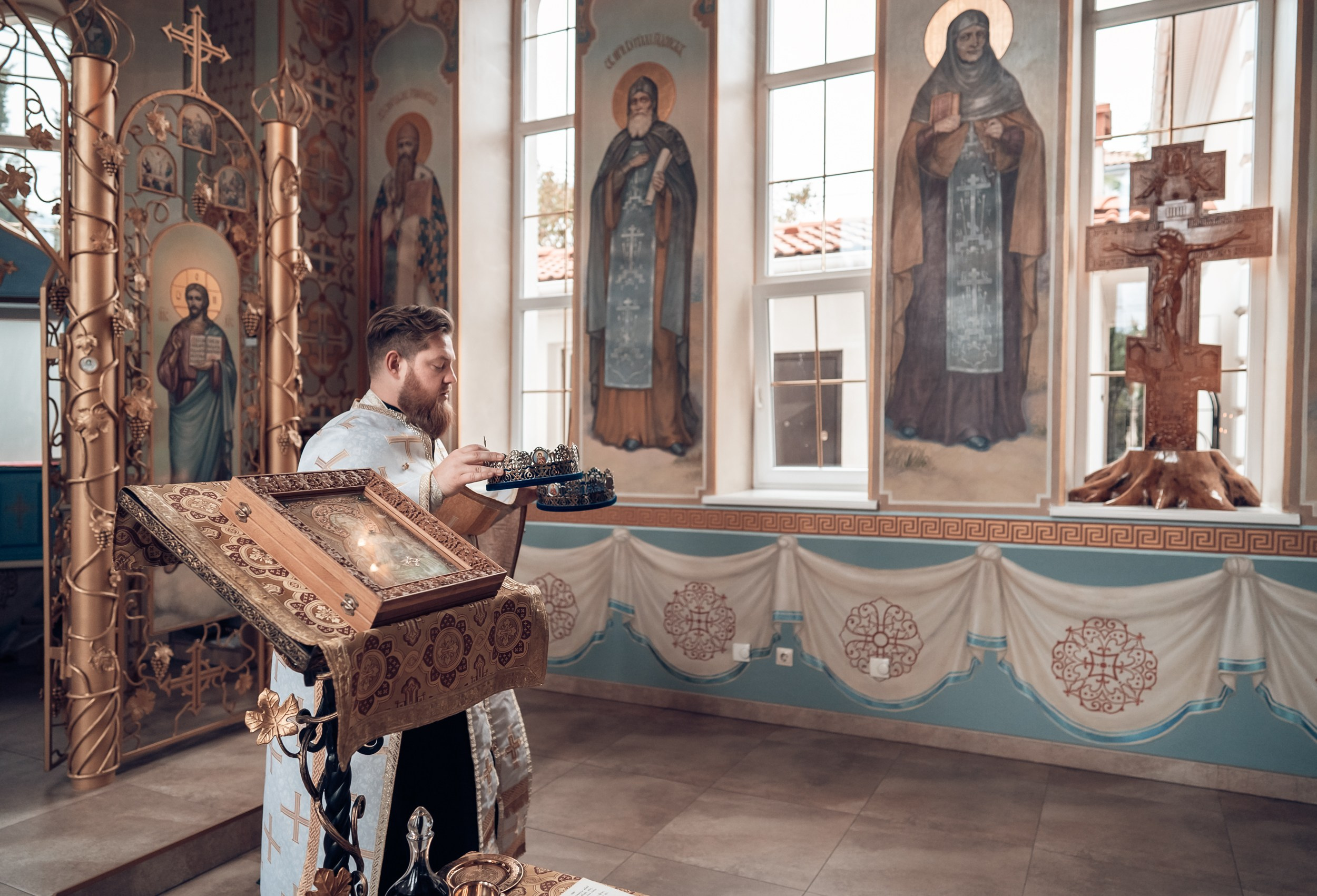 Венчание в храме ап.Андрея Первозванного Севастополь. Церковный фотограф Севастополь