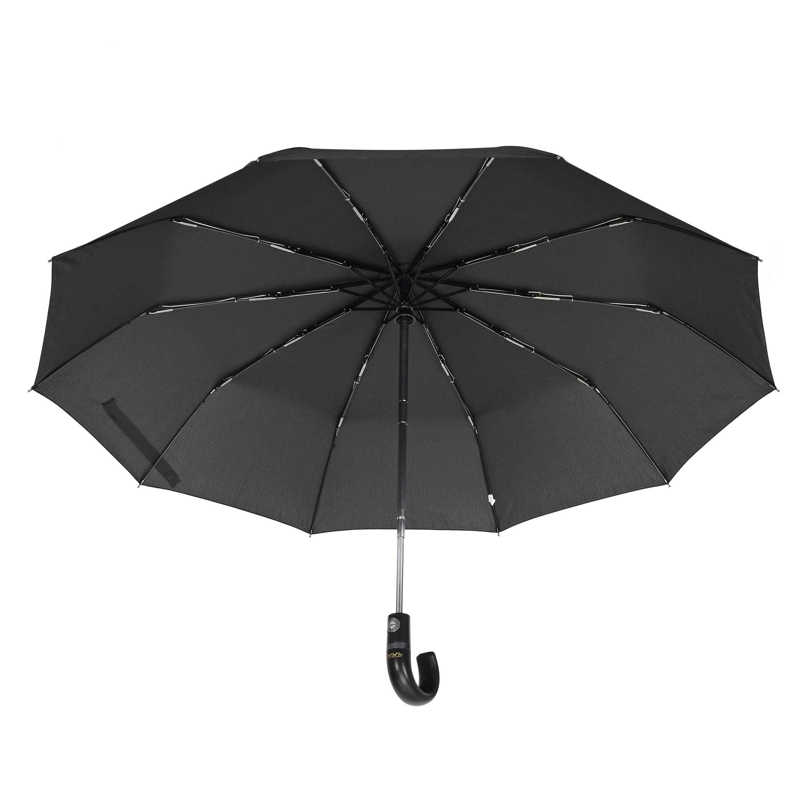 чёрный зонт на белом фоне