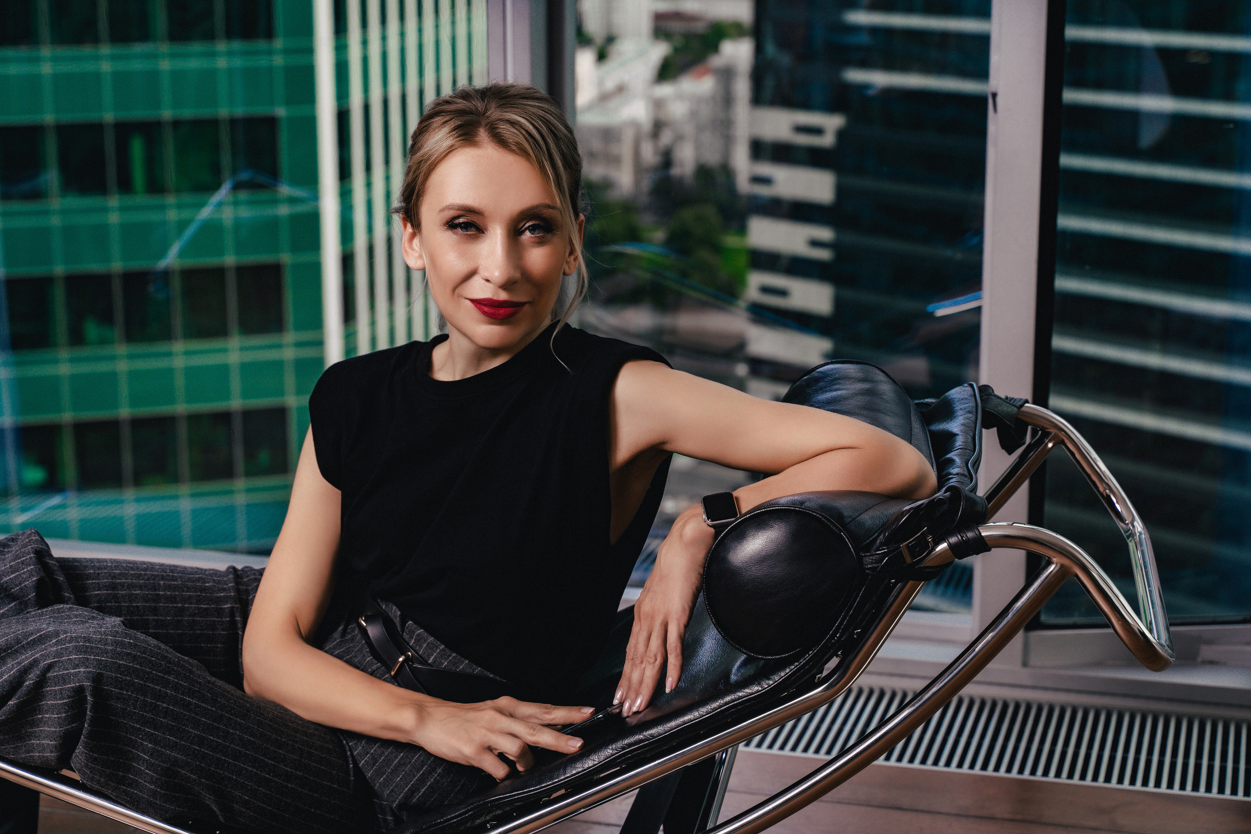 Портретная бизнес фотосессия в фотостудии в Москва сити