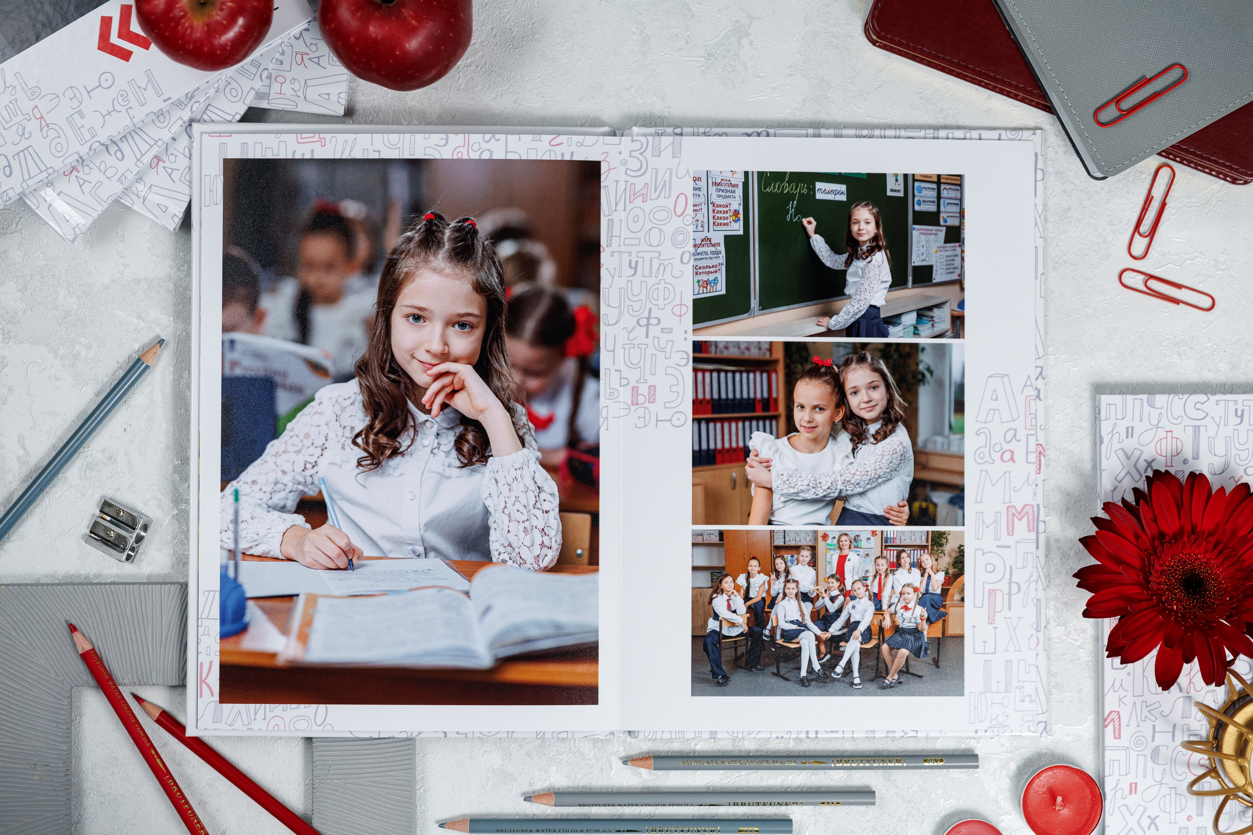 Выпускные альбомы 4 класс. Семейный и детский фотограф Комина Елена, Власиха, Одинцово