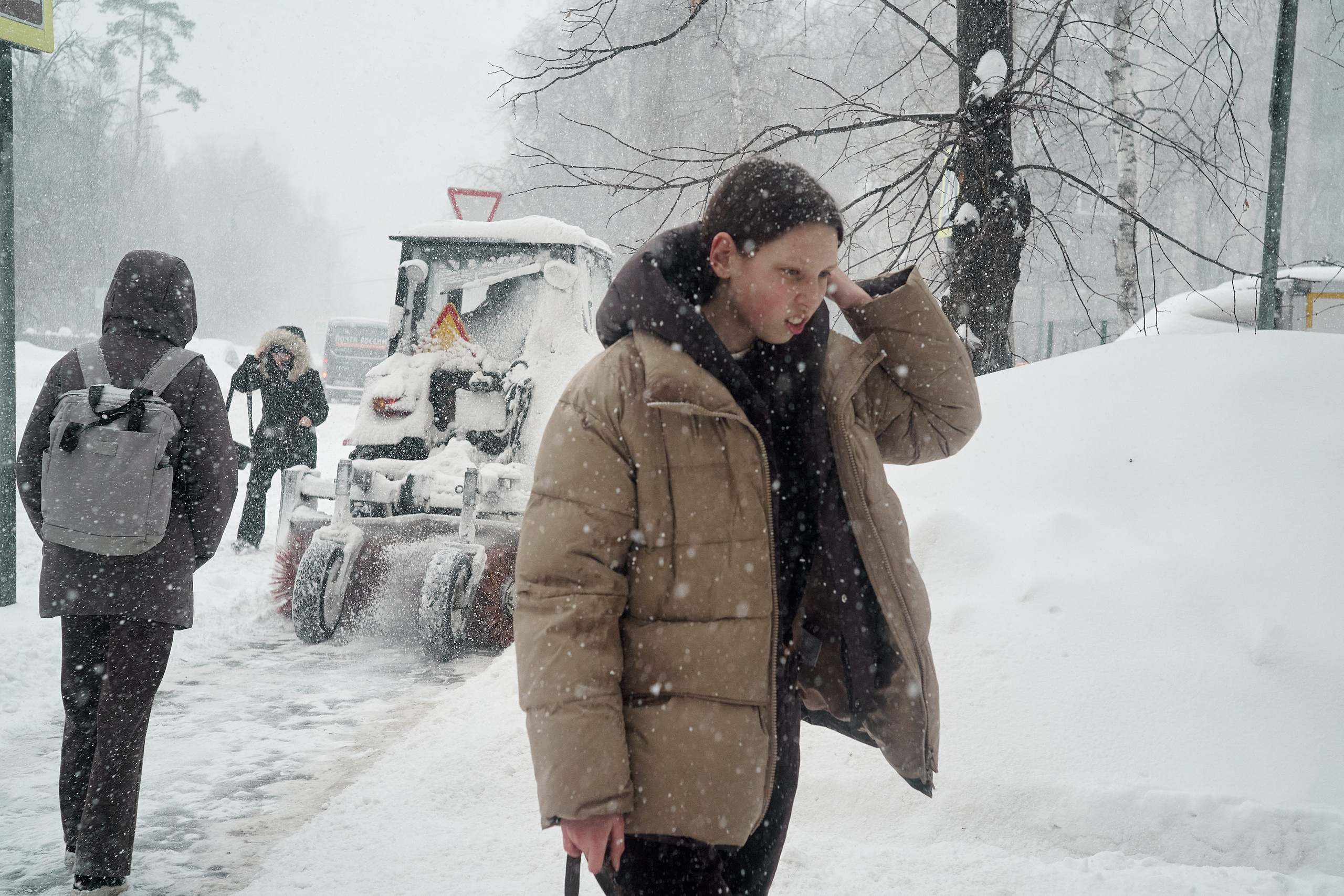 Снегопад в Москве 19 февраля 2026 — фоторепортаж. Репортажный ивент фотограф в Москве Александр Гладкий
