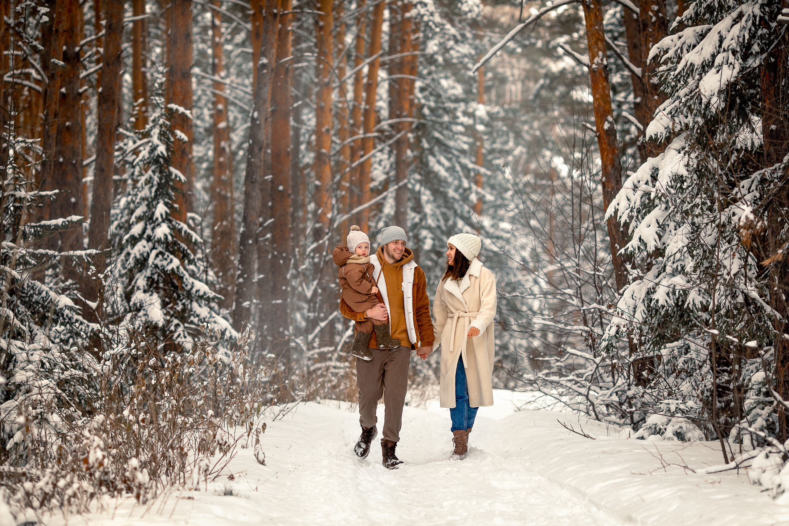 Снежное настроение. Детский и семейный фотограф в Красноярске Елена Коровкина