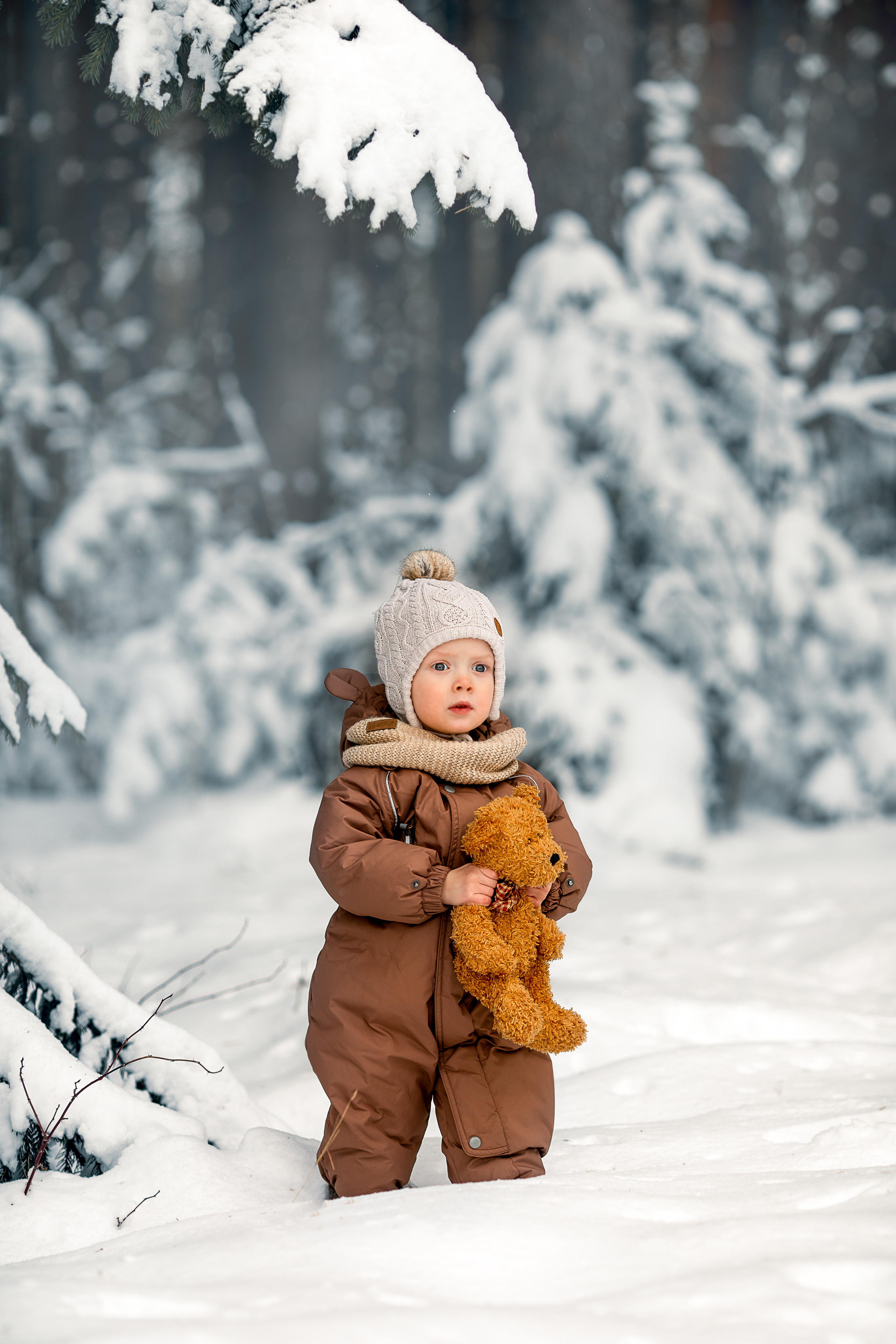 Снежное настроение. Детский и семейный фотограф в Красноярске Елена Коровкина