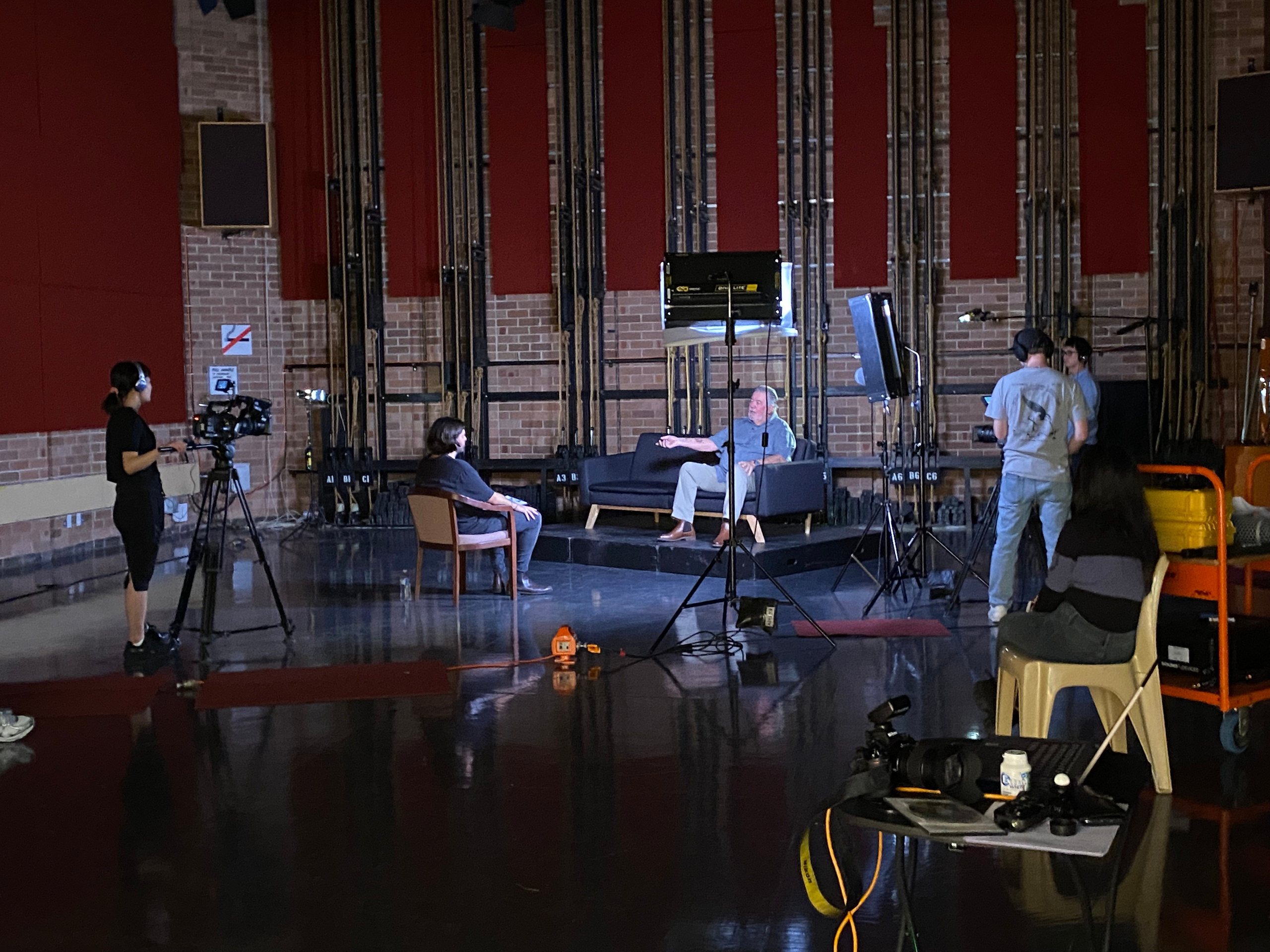 Backstage from the "Silent Burden" in the television studio